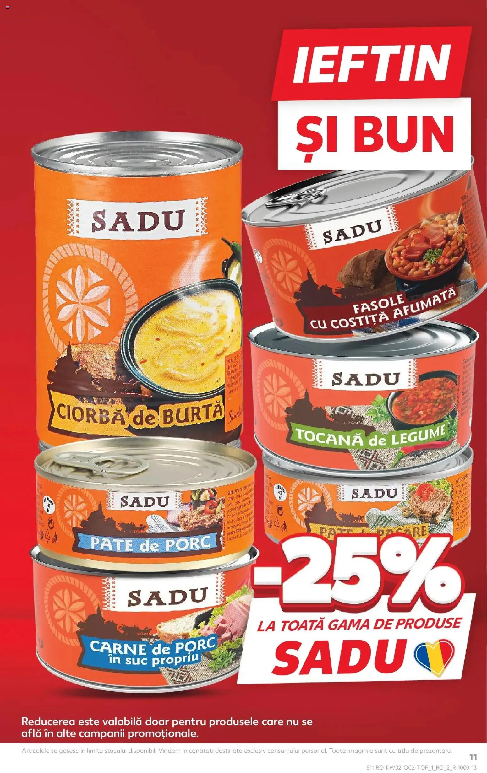 Noul catalog Kaufland – valabil de la 07.01.2026 | Pagină: 11 | Produse: Pate, Suc, Carne De Porc, Legume