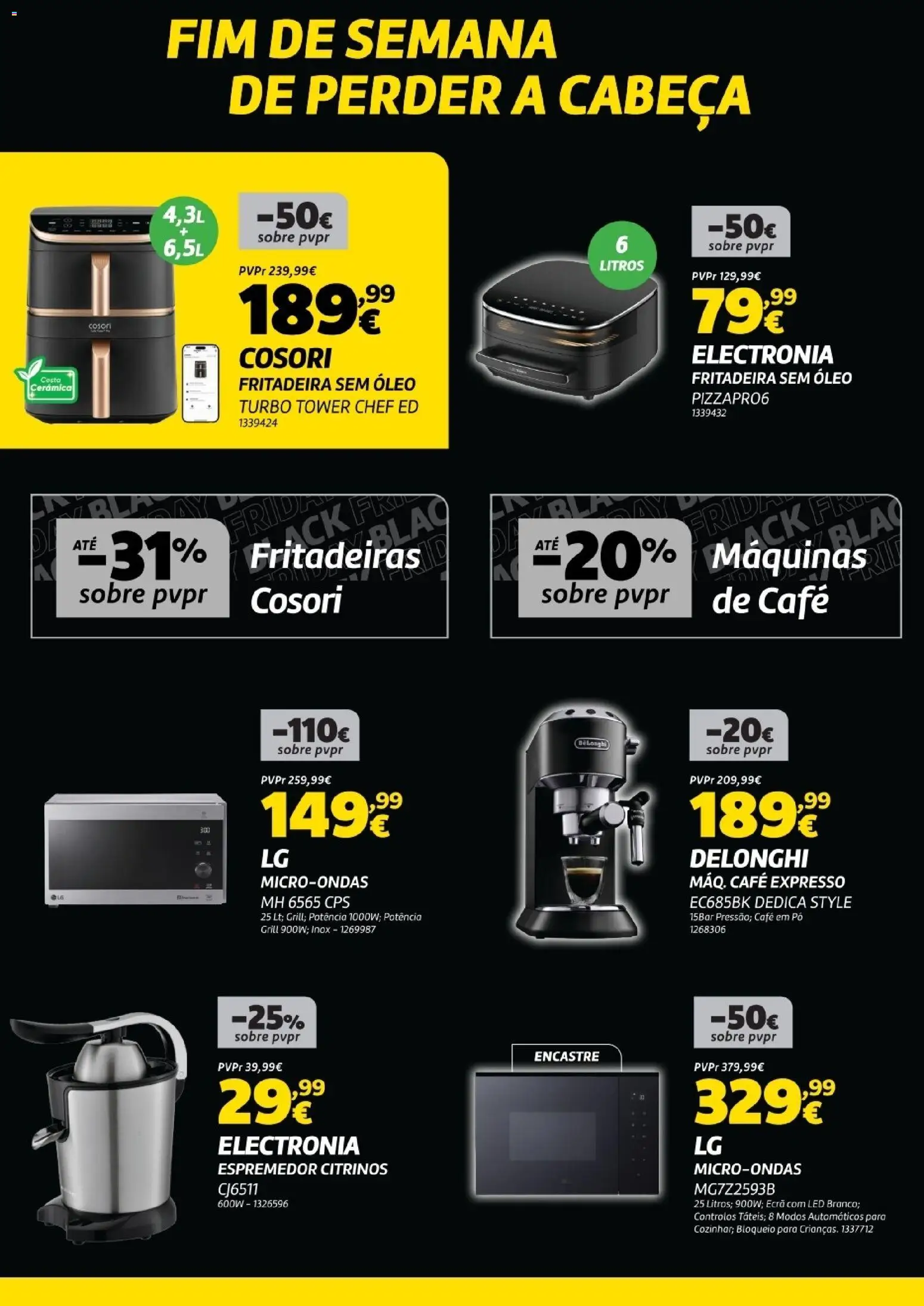 Radio Popular - Black Friday  │ válido de 08.11.2025 | Página: 8 | Produtos: Pó, Microondas, Óleo, Café
