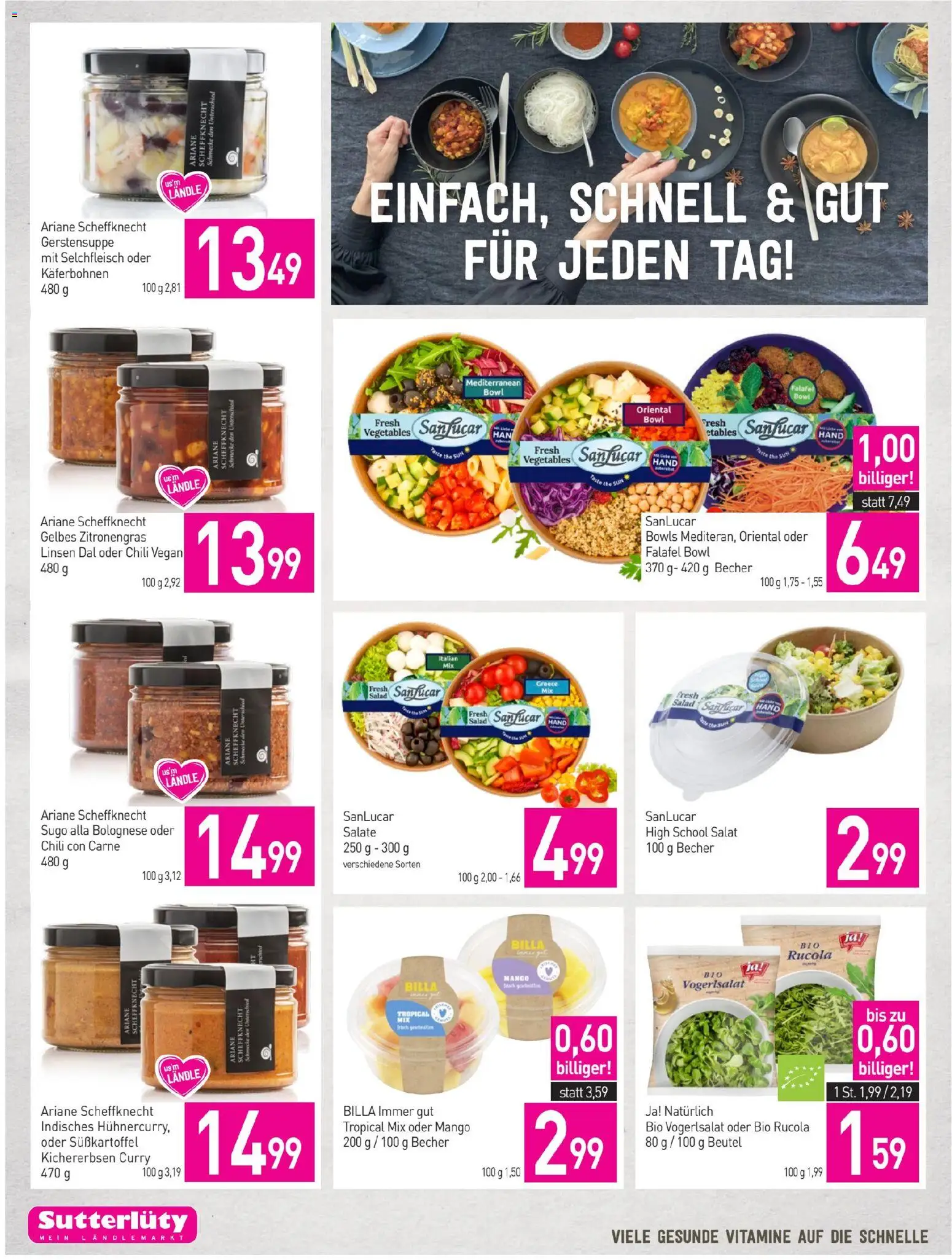 Sutterlüty Flugblatt gültig ab 15.01.2026 | Seite: 14 | Produkte: Salat, Mango, Chili