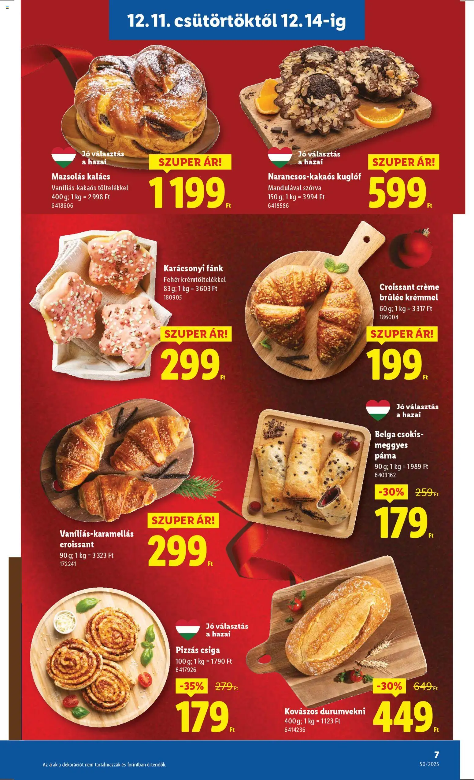 Lidl akciós ujság - amely érvényes a következő dátumtól: 11.12.2025 | Oldal: 7