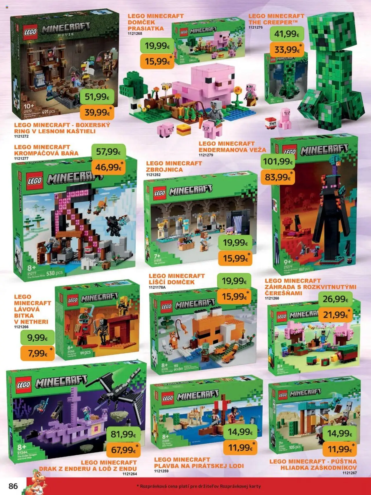Nové Dráčik akcie – leták je platný od 03.10.2025 | Strana: 86 | Produkty: LEGO