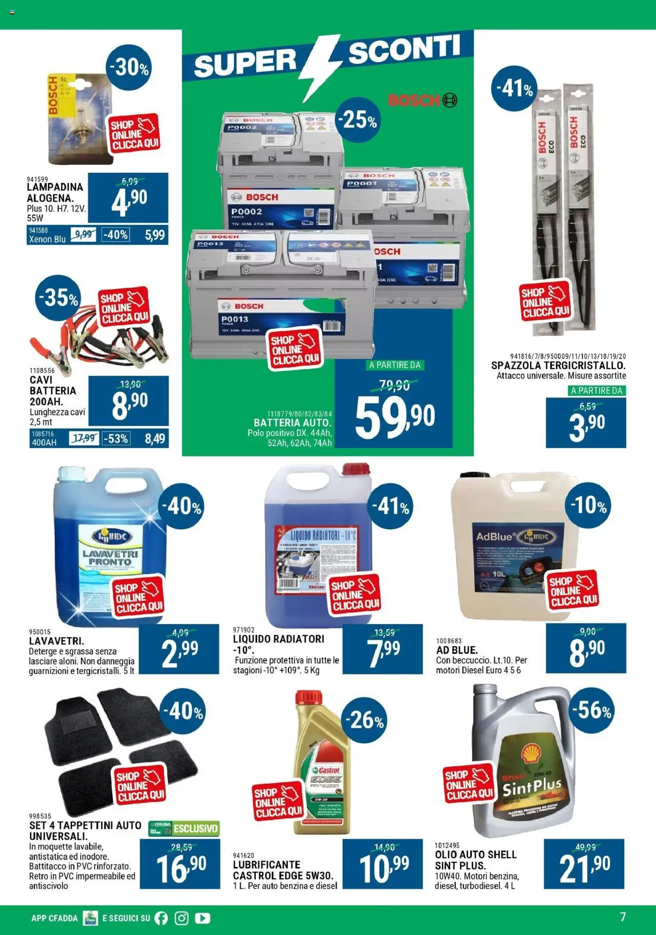 Volantino CFadda del 02.10.2025 | Pagina: 7 | Prodotti: Spazzola, Lubrificante, Olio, Polo