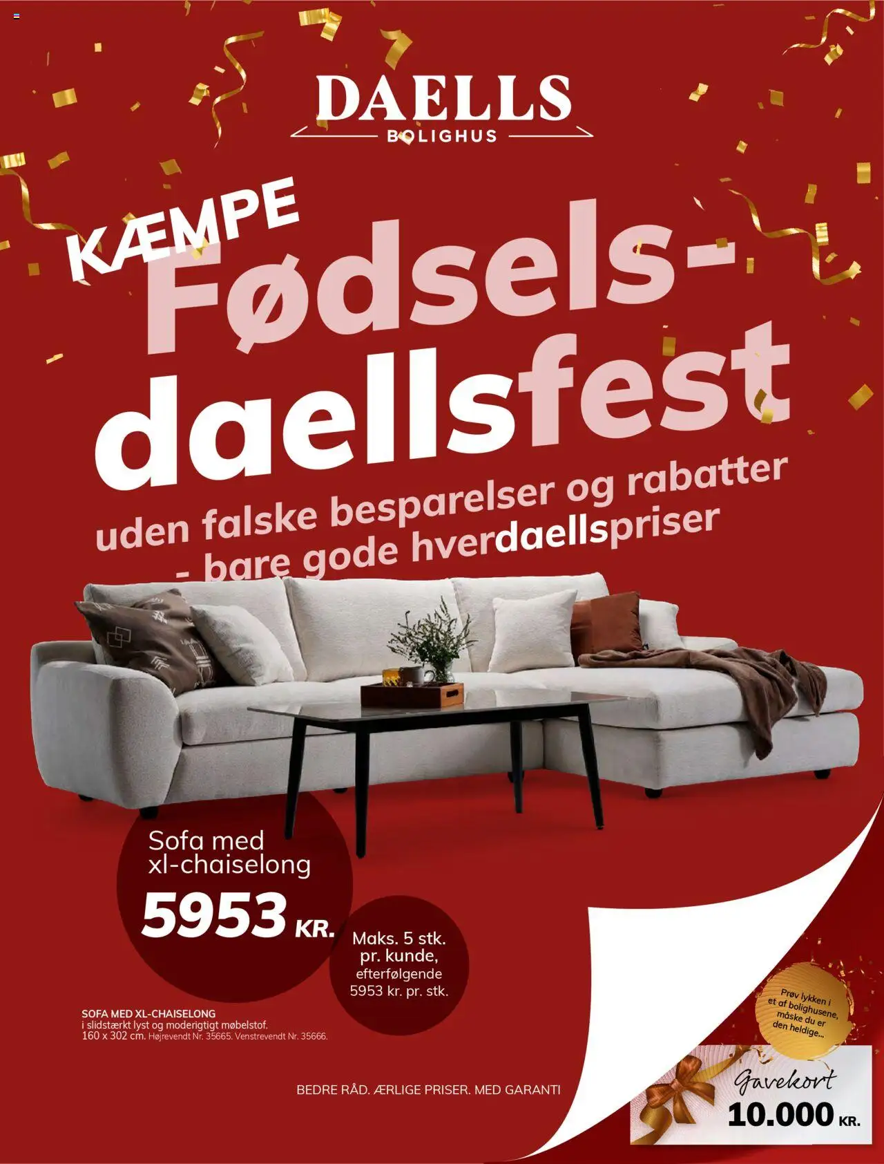 Daells Bolighus tilbudsavis – gyldig fra 24.09.2025 | Side: 1 | Produkter: Maske, Sofa