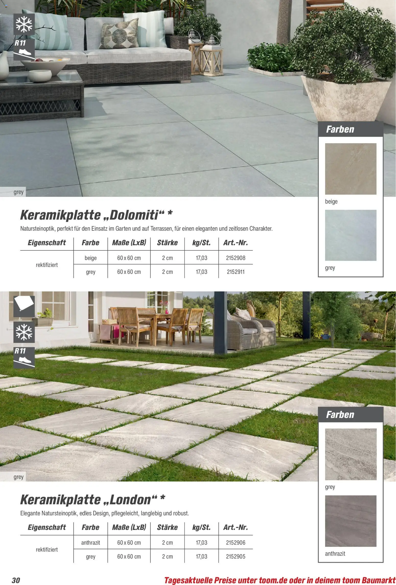 Toom Baumarkt Gartenbaustoffe 2026 – gültig ab 20.02.2026 | Seite: 30