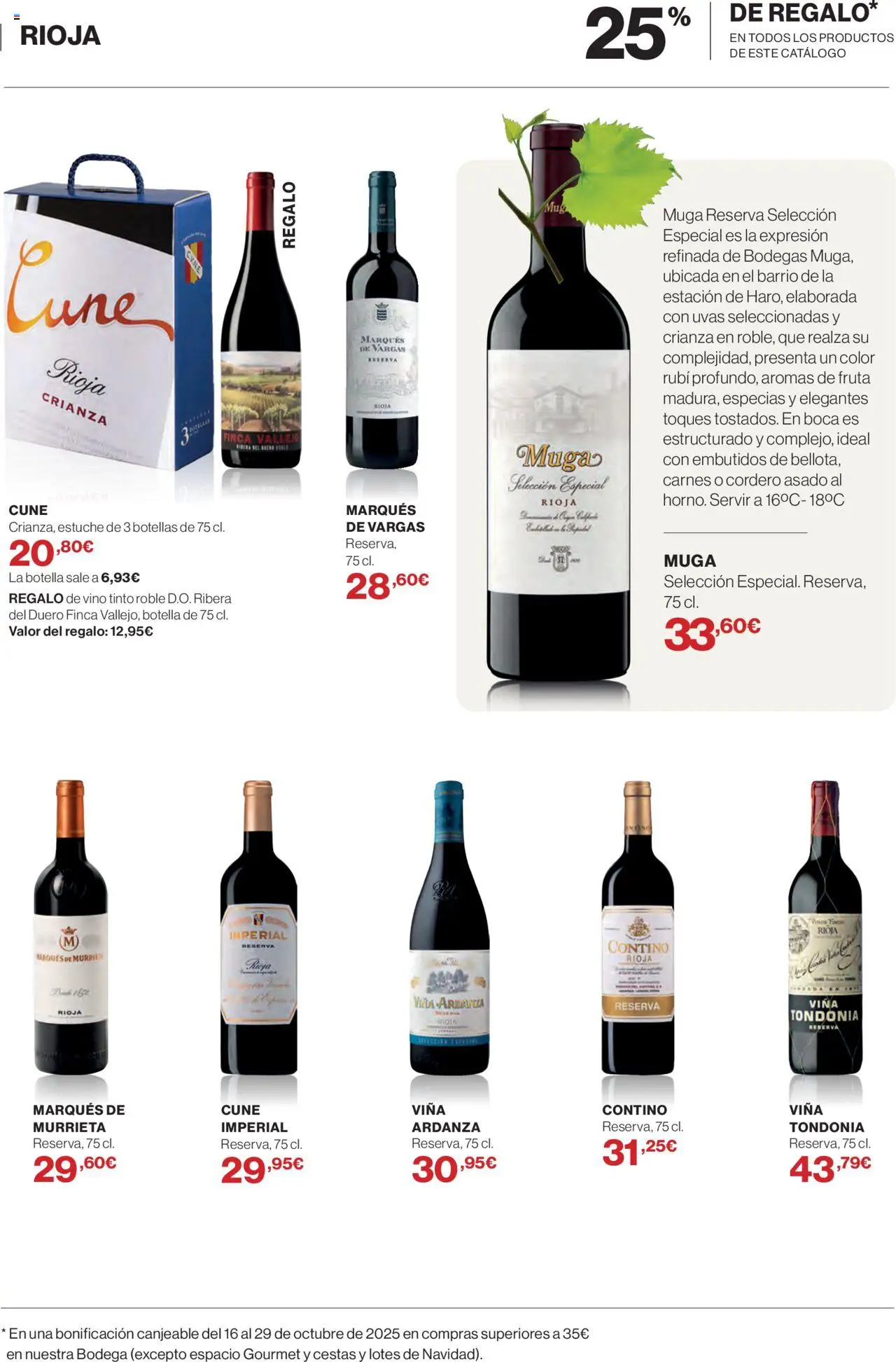 Hipercor catálogo │ válido desde el 02.10.2025 | Página: 9 | Productos: Τζίντζερ, Vino, Νυχτικό, Φίλτρο καφέ