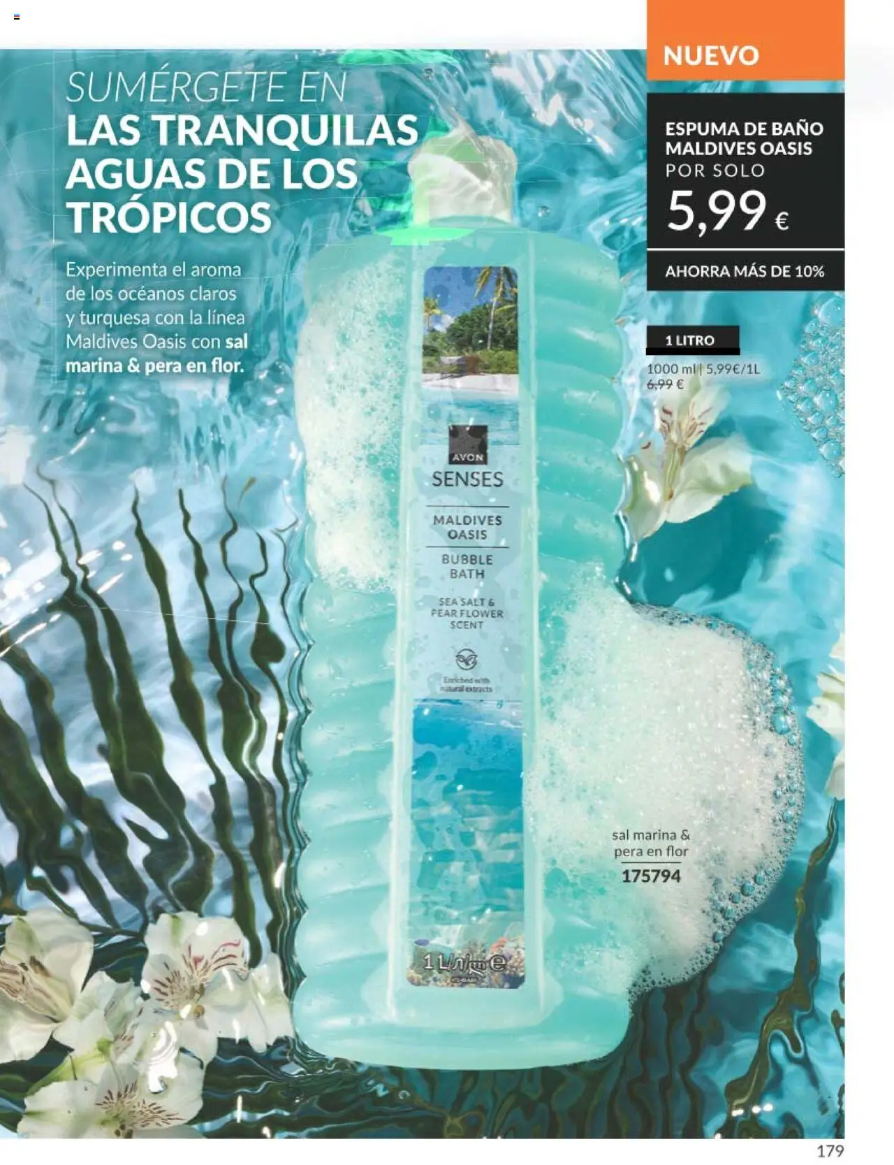 Catálogo AVON campaña 7 │ válido desde el 01.07.2025 | Página: 179 | Productos: Espuma de baño, Baño