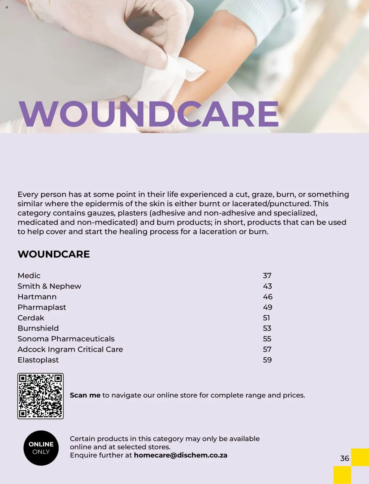 Dis-Chem - HomeCare Catalogue │ valid from 01.01.2025 | Page: 39 | Products: Cover, Adhesive