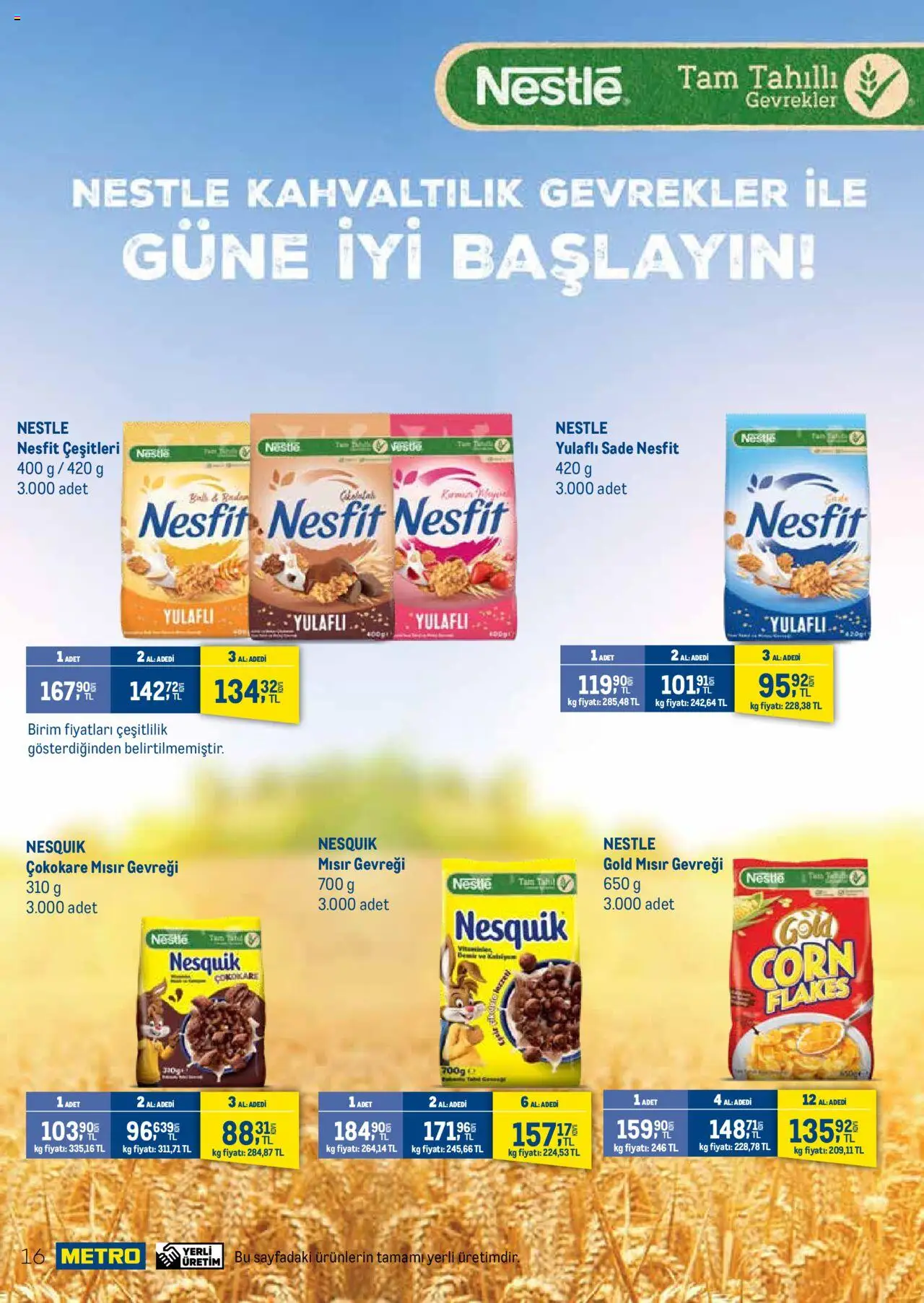 Metro Q3 Tedarikçi Flyer - 26.06.2025 tarihinden itibaren geçerlidir | Sayfa: 16 | Ürünler: Mısır gevreği, Tahıl, Mısır