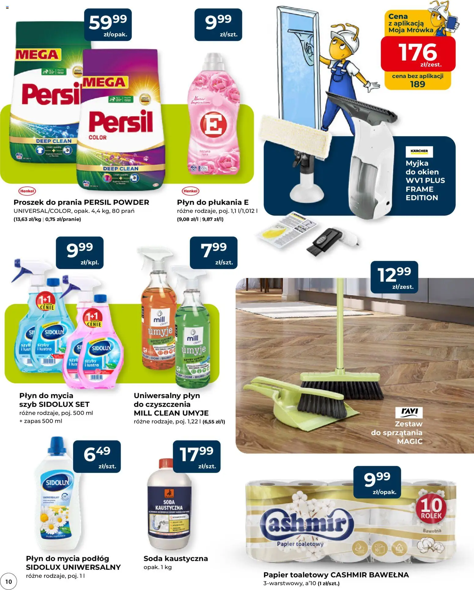 Mrówka gazetka - Radomsko od 12.03.2026 | Strona: 10 | Produkty: Persil, Lustro, Proszek do prania, Proszek do prania Persil