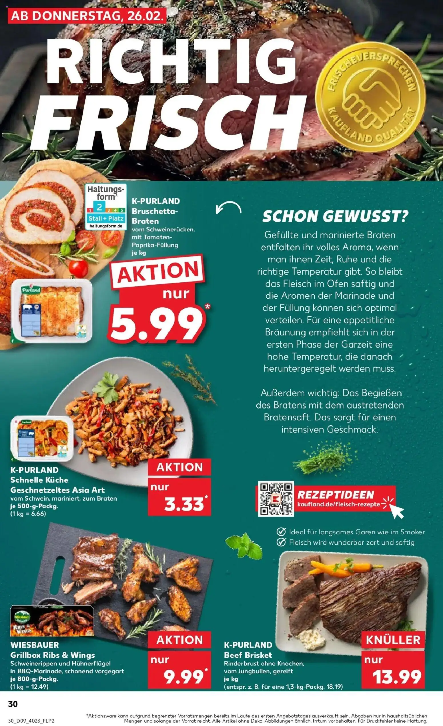 Kaufland prospekt Lutherstadt Wittenberg	 – gültig ab 26.02.2026 | Seite: 30 | Produkte: Ofen, Küche, Tomaten, Fleisch