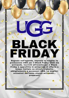 Anteprima del volantino UGG - Black Friday	avviso valido a partire dal 19.11.2025