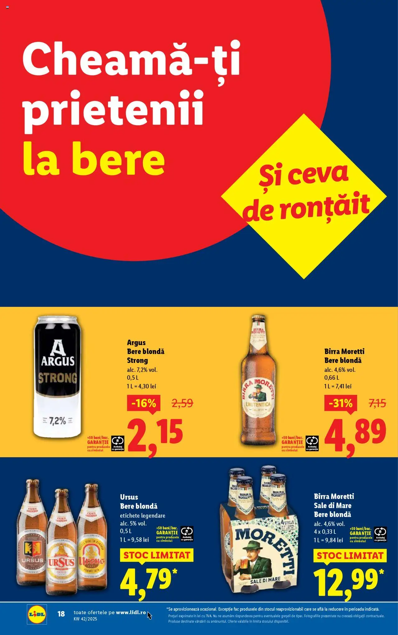 Noul catalog Lidl – valabil de la 13.10.2025 | Pagină: 18 | Produse: Bere