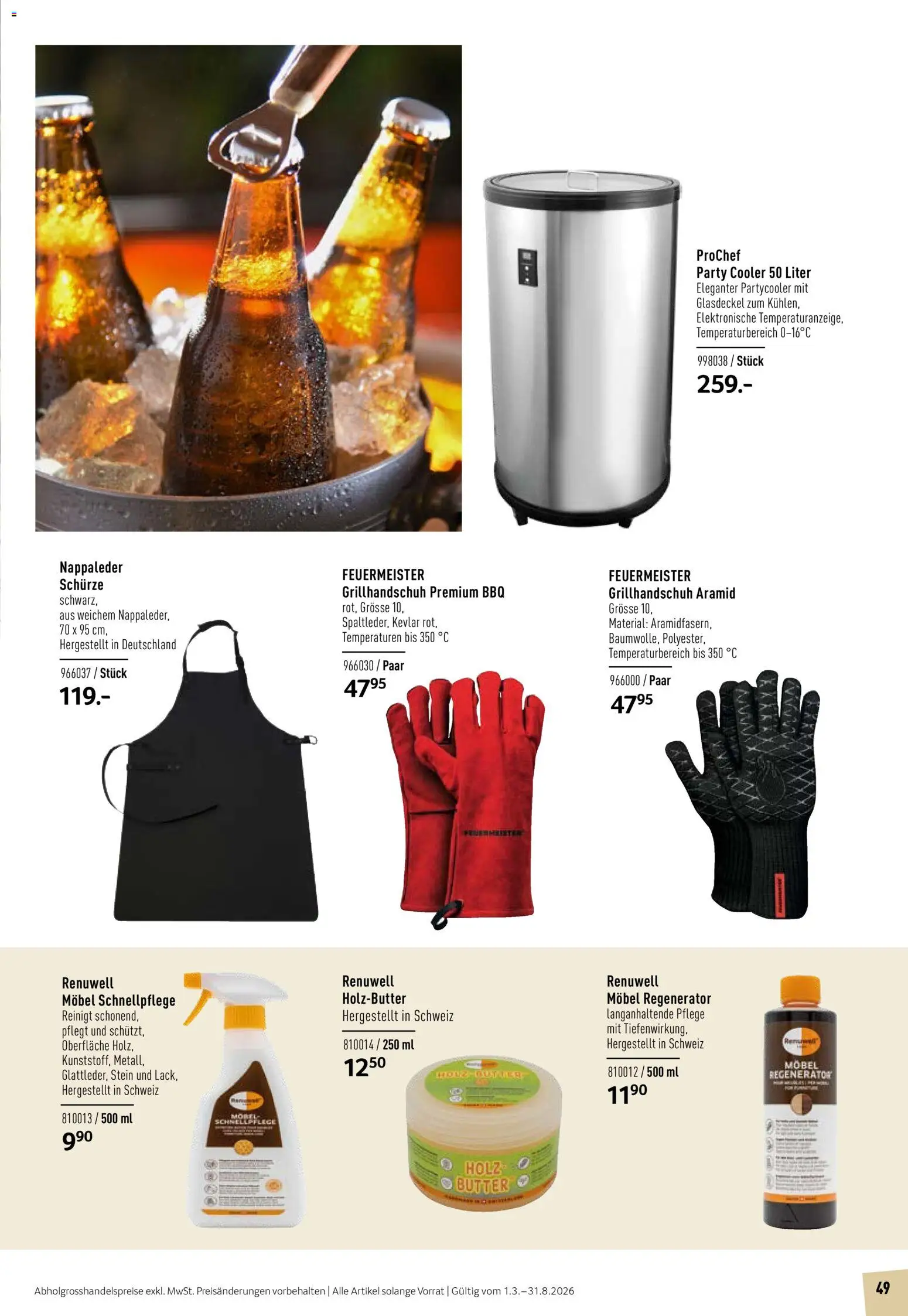 Prodega Aktionen Outdoor-Ausstattung – gültig ab 01.03.2026 | Seite: 49 | Produkte: Butter