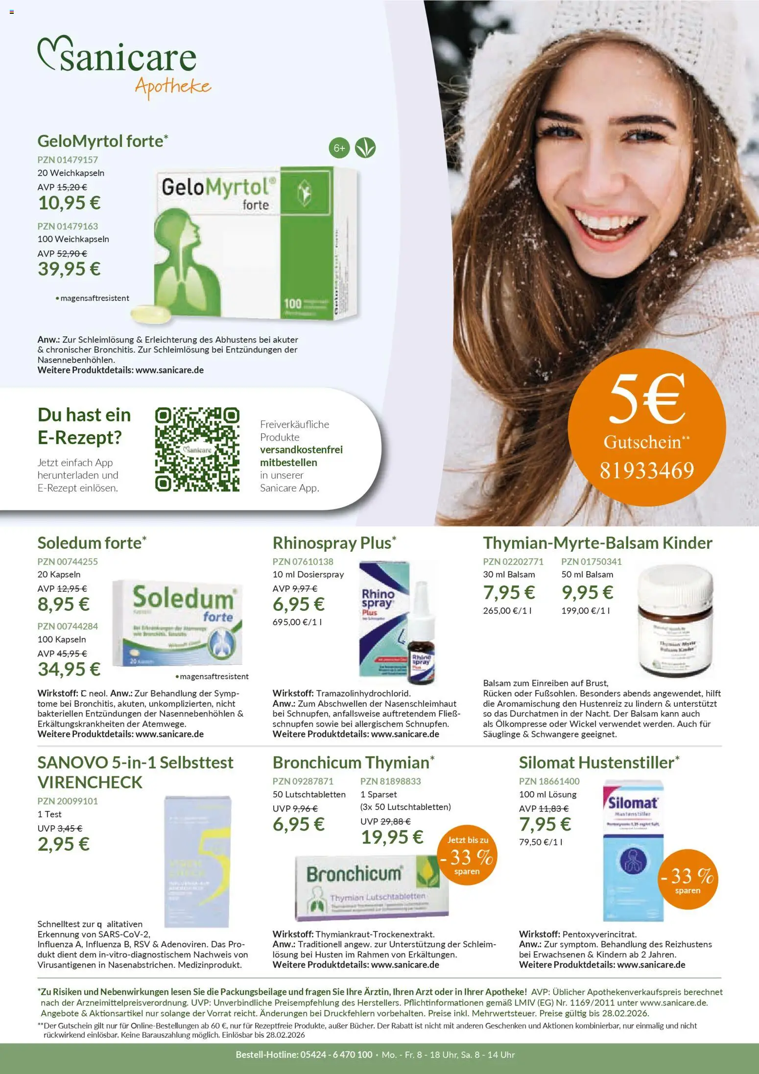 Sanicare Prospekt 	 – gültig ab 04.02.2026 | Seite: 1 | Produkte: Uhr