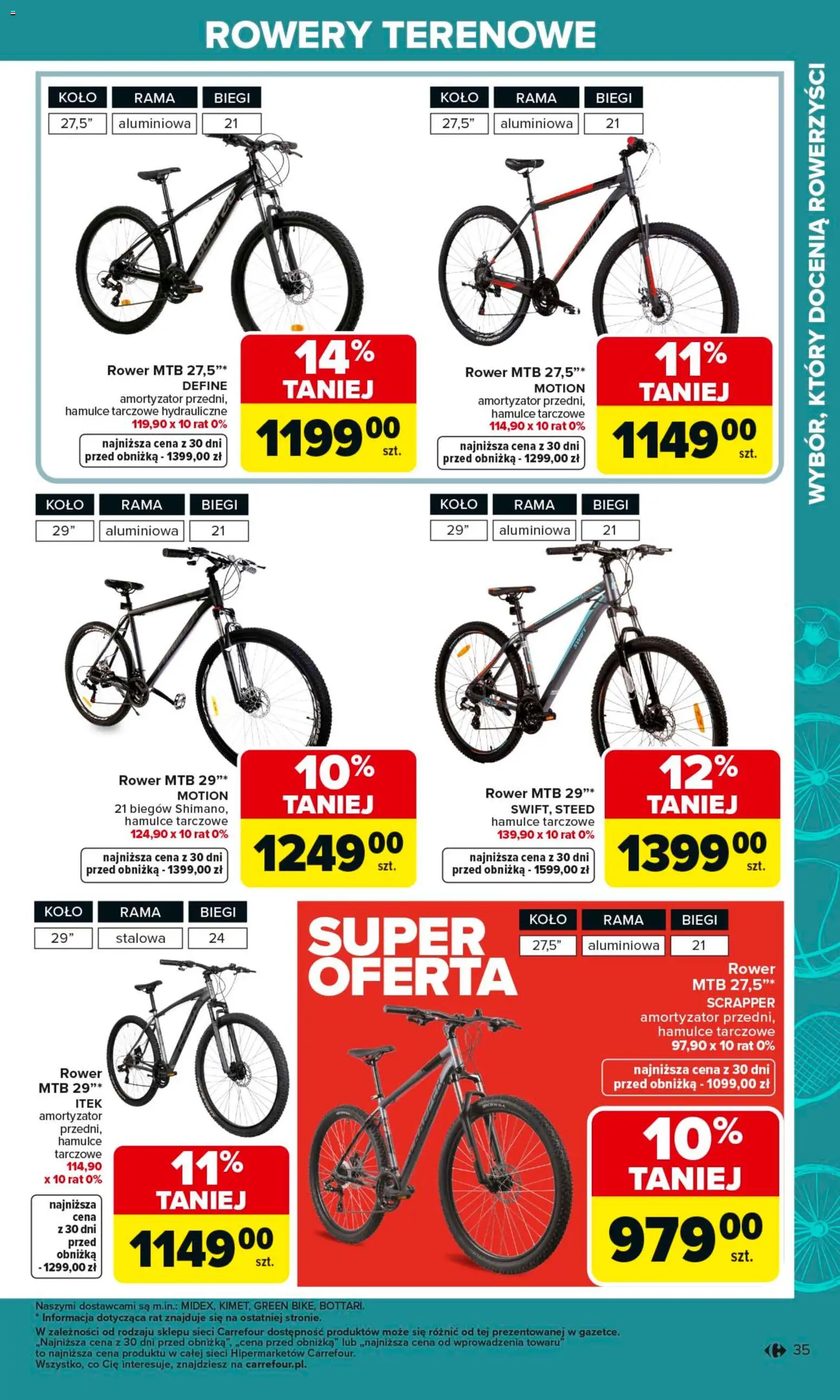 Carrefour gazetka - Ogród od 02.03.2026 | Strona: 35 | Produkty: Rower