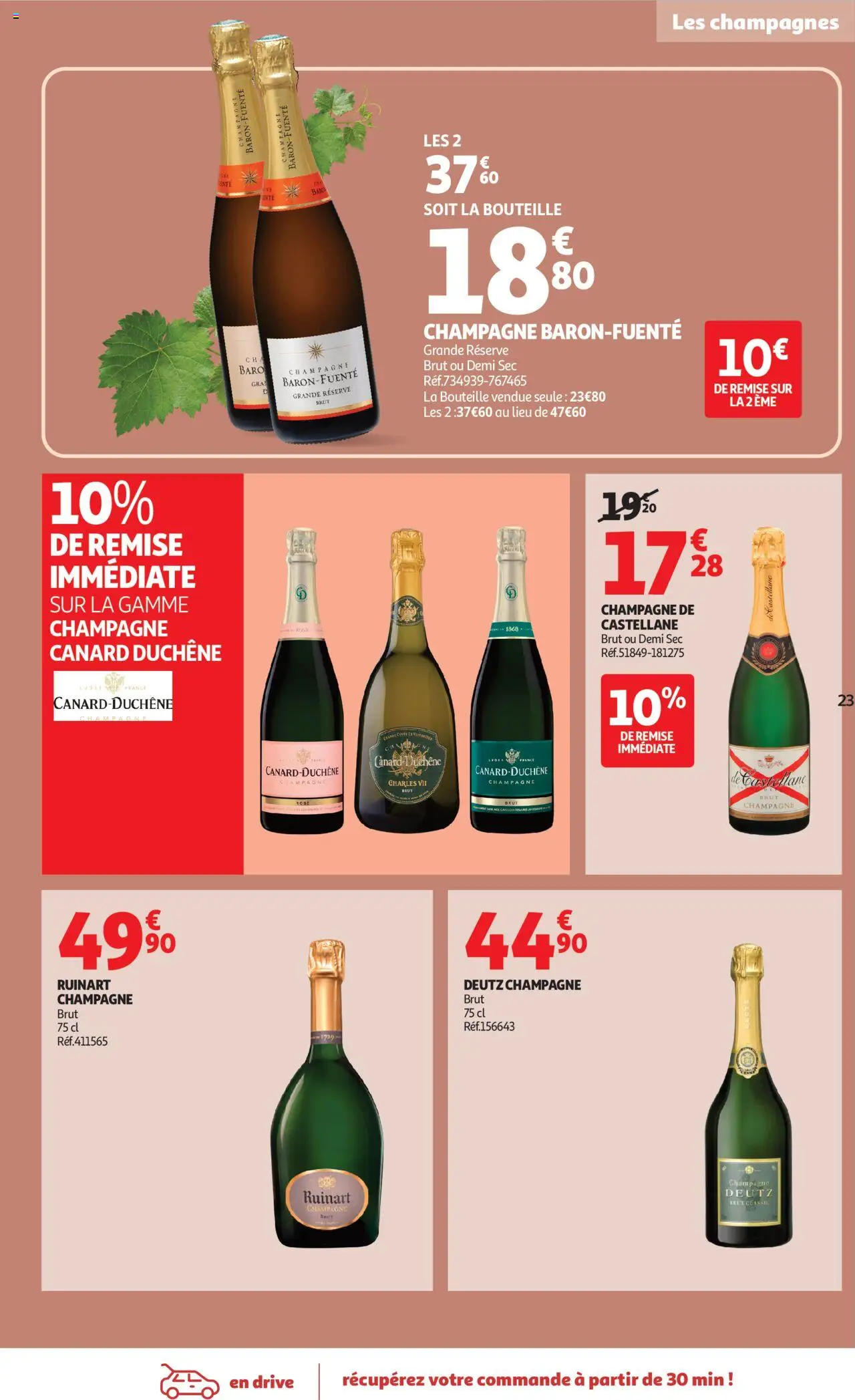  | Page: 23 | Produits: Champagne brut, Champagne