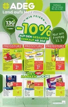 ADEG Flugblatt ab 30.10.2025 gültig
