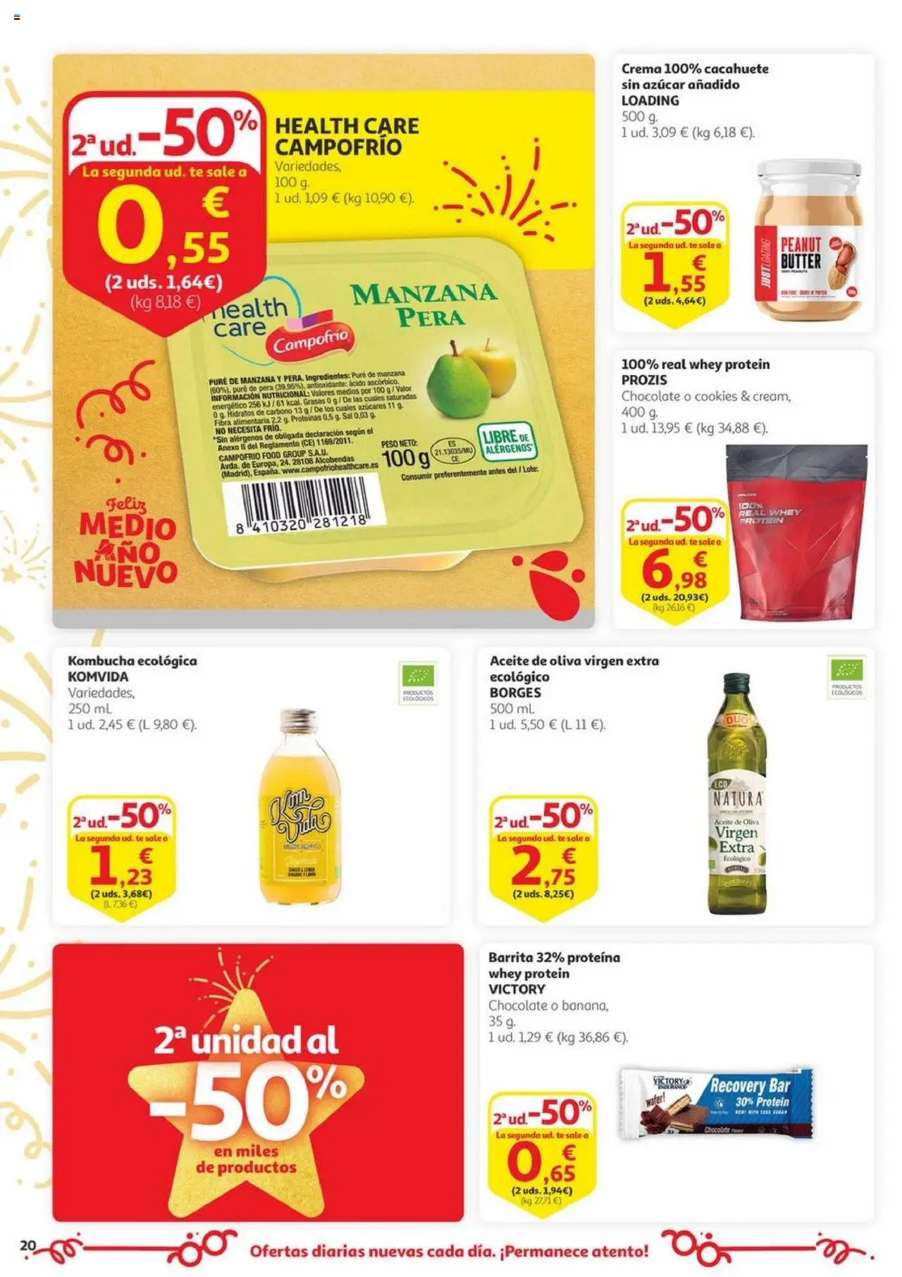 Alcampo - Aniversario │ válido desde el 03.06.2025 | Página: 20 | Productos: Manzana, Aceite de oliva, Aceite de oliva virgen extra, Τσιπς