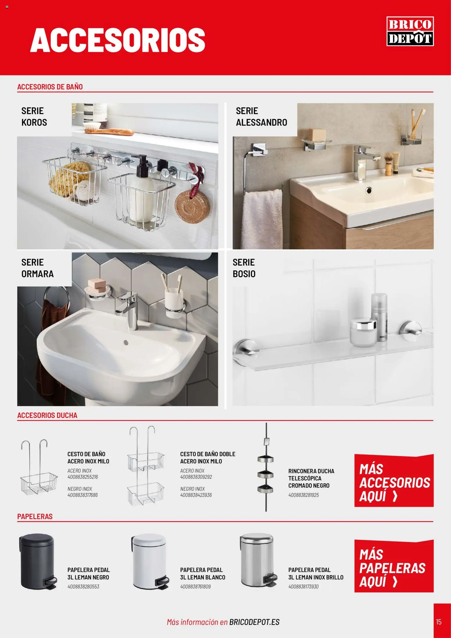 Brico Depôt Baños │ válido desde el 02.01.2026 | Página: 15 | Productos: Baño, Ducha