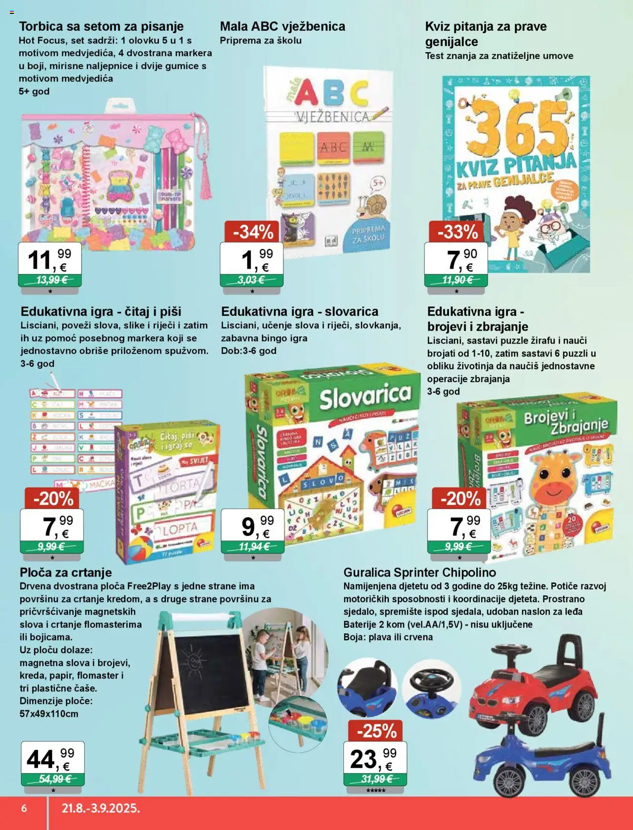 KTC katalog | vrijedi od 21.08.2025 | Stranica: 6 | Proizvodi: Bicikl, Vrata, Baterije, Torta