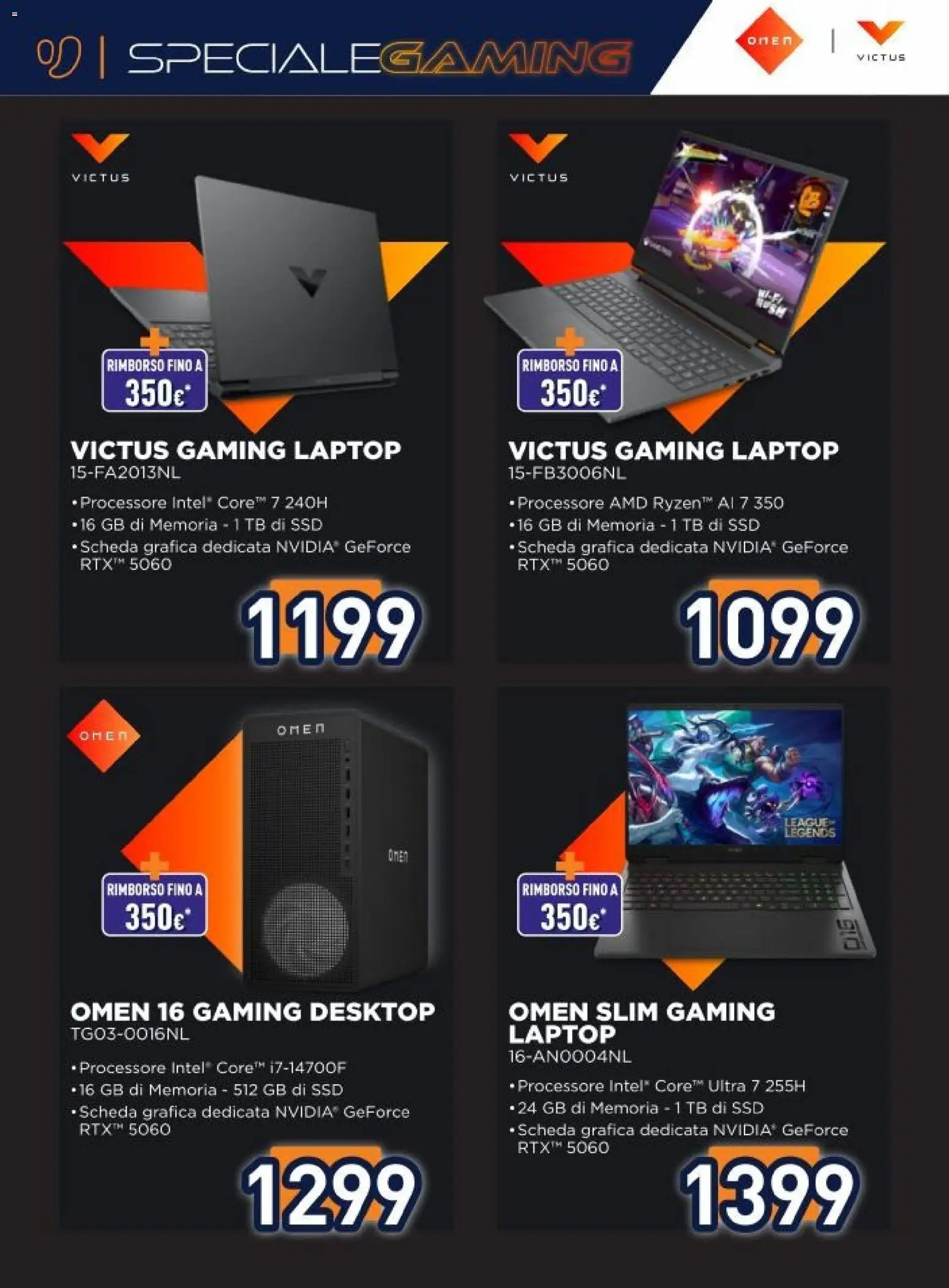 Volantino Unieuro del 20.03.2026 | Pagina: 2 | Prodotti: Laptop