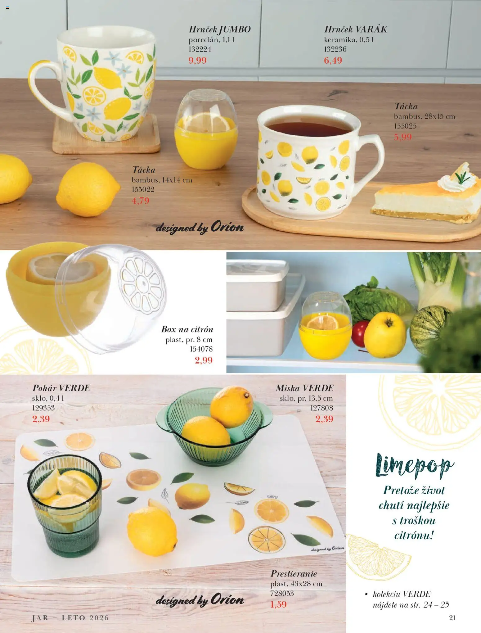 Nové Orion akcie – leták je platný od 09.03.2026 | Strana: 21 | Produkty: Jar