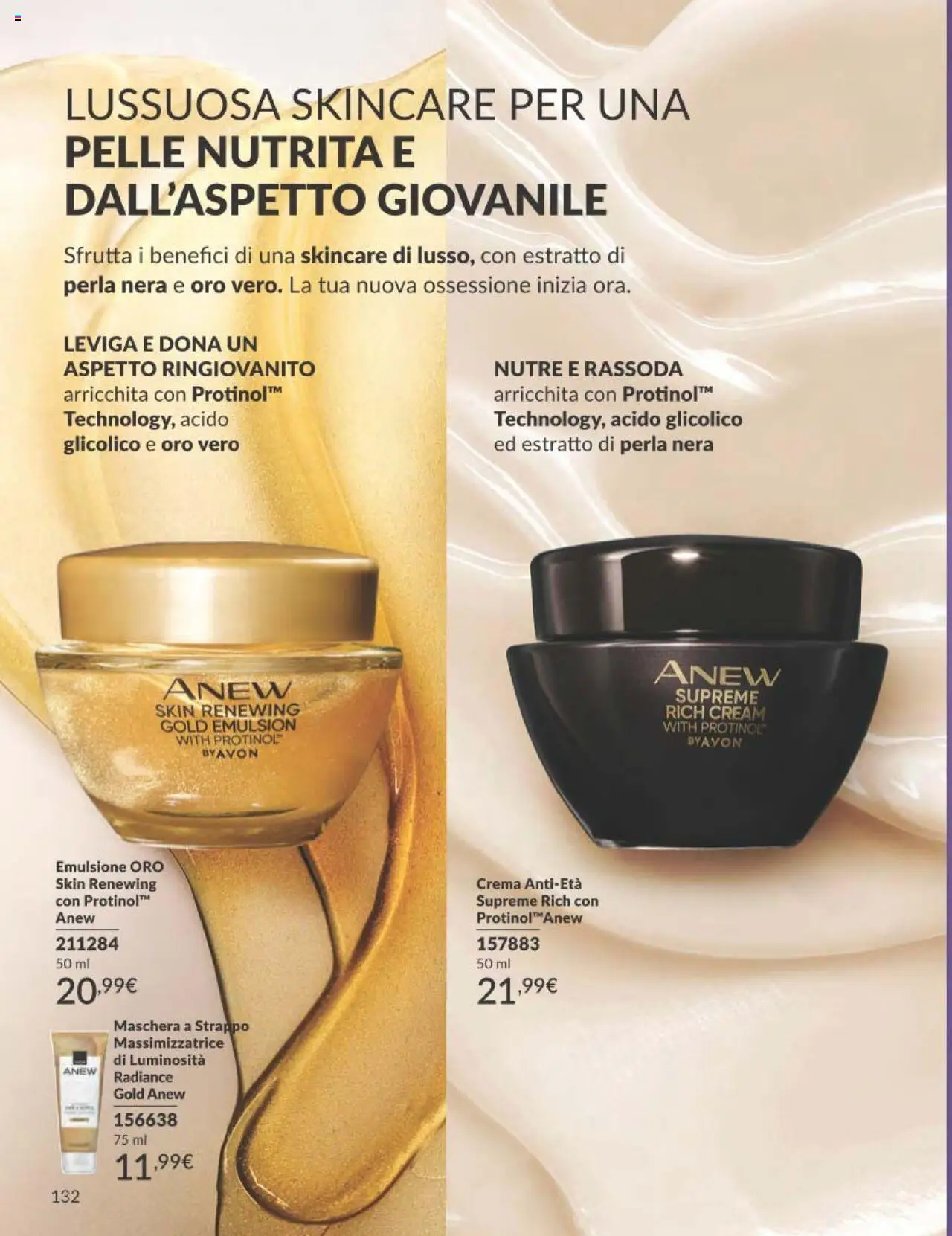 Volantino Avon del 01.10.2025 | Pagina: 132 | Prodotti: Crema, Maschera