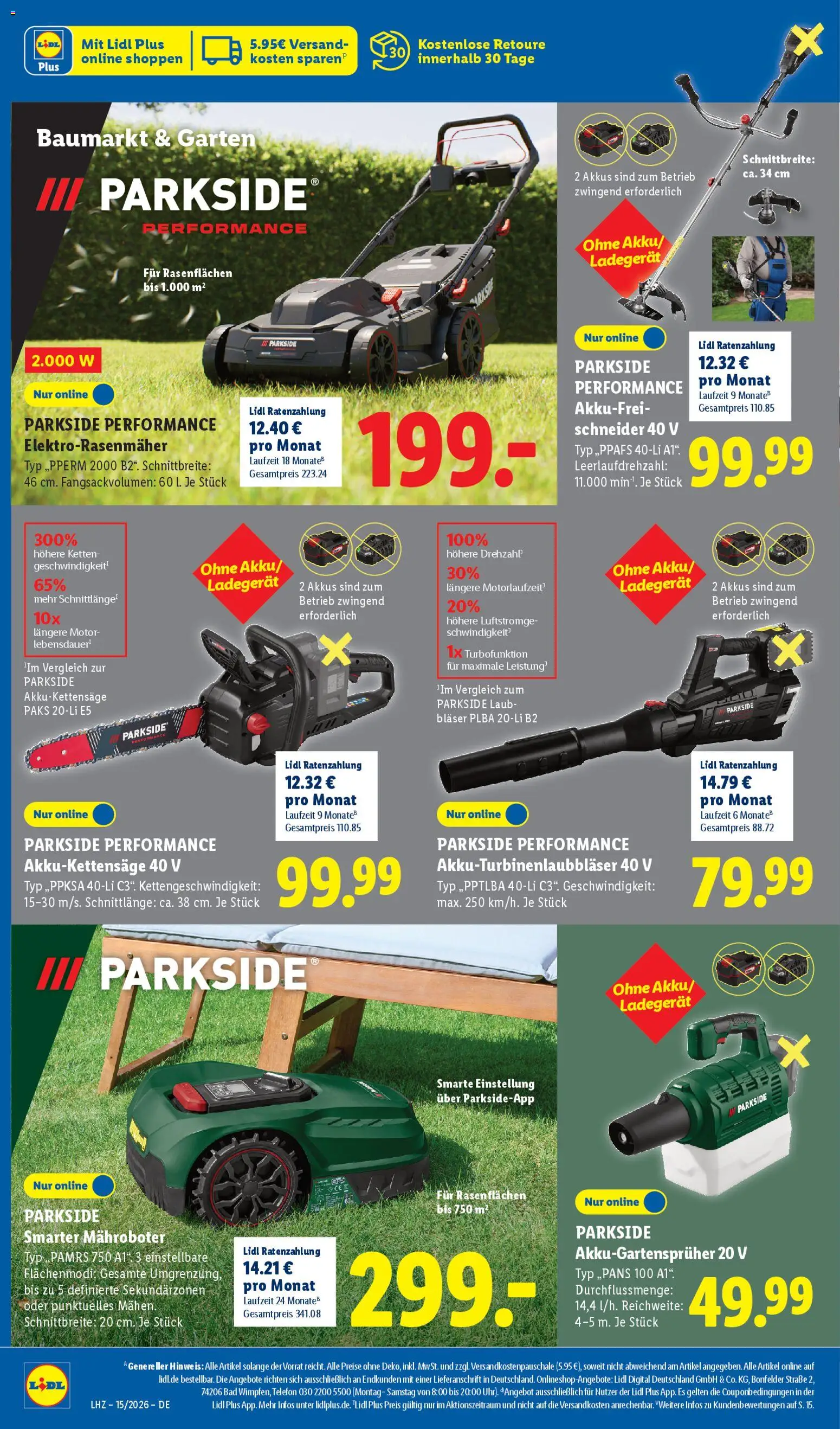 Lidl Německo leták - Exklusive Vorschau od 07.04.2026 | Strana: 16 | Produkty: Parkside, Telefon