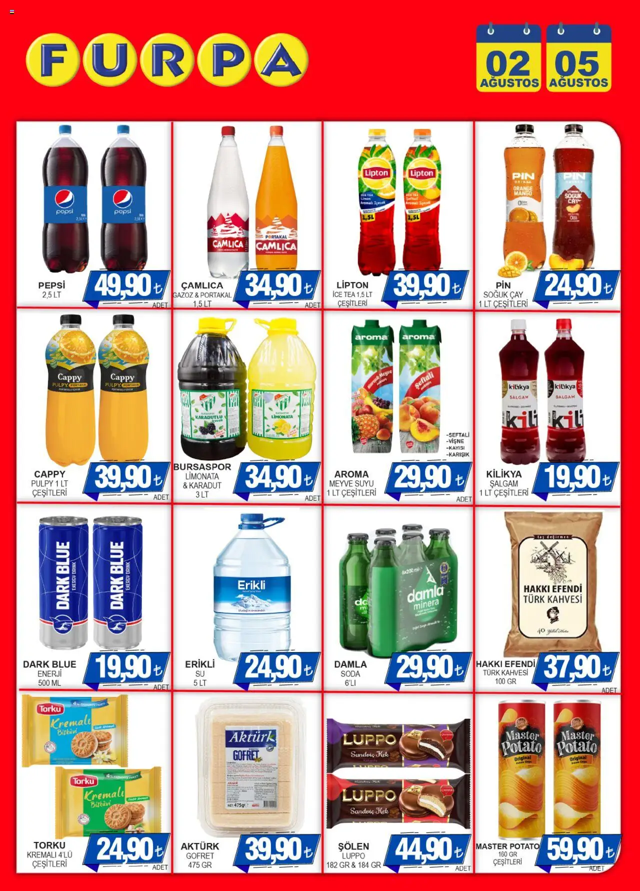 Furpa Katalog - 02.08.2025 tarihinden itibaren geçerlidir | Sayfa: 4 | Ürünler: Vişne, Limon, Soğuk çay, Bisküvi