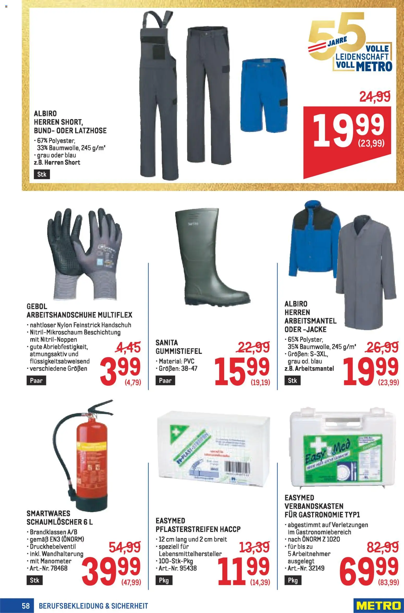 Metro angebote Profi gültig ab 30.04.2026 | Seite: 58 | Produkte: Jacke, Gummistiefel, Manometer