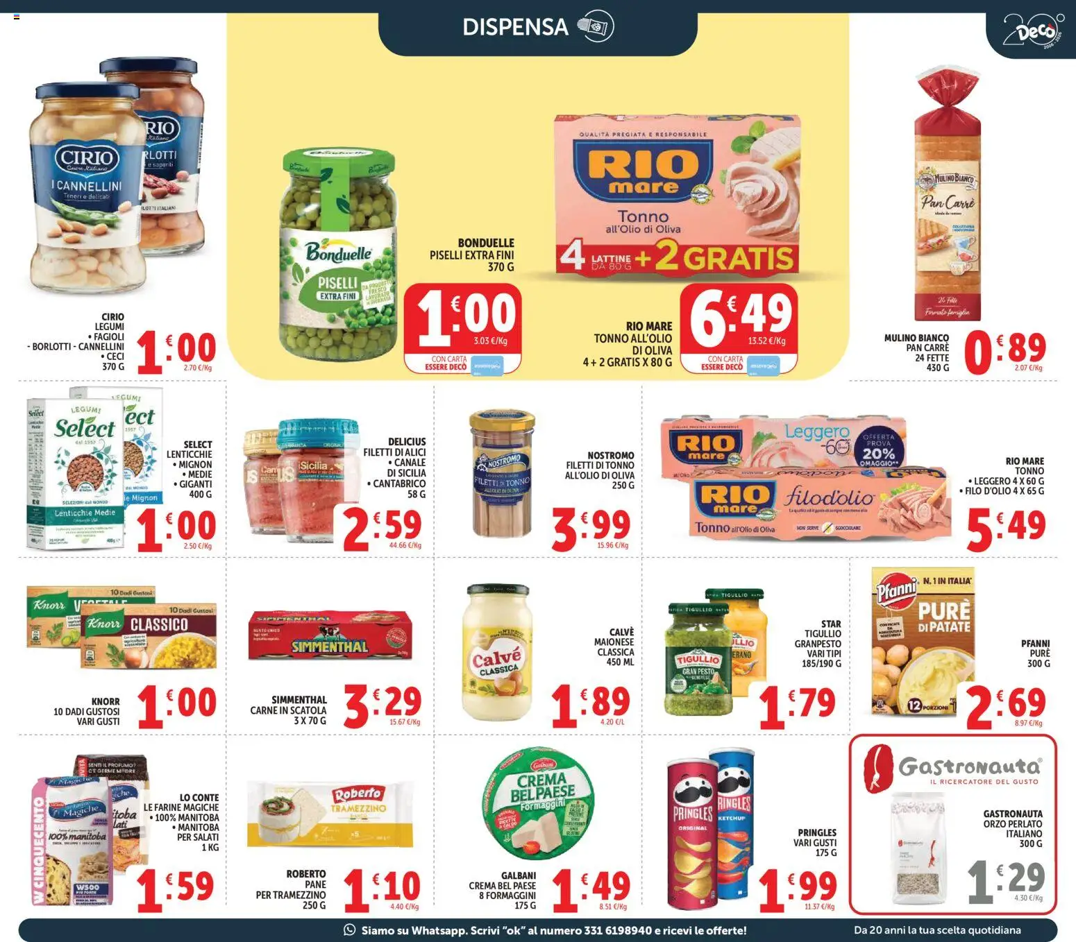 Volantino Decò del 27.03.2026 | Pagina: 23 | Prodotti: Lenticchie, Maionese, Pesto, Profumo