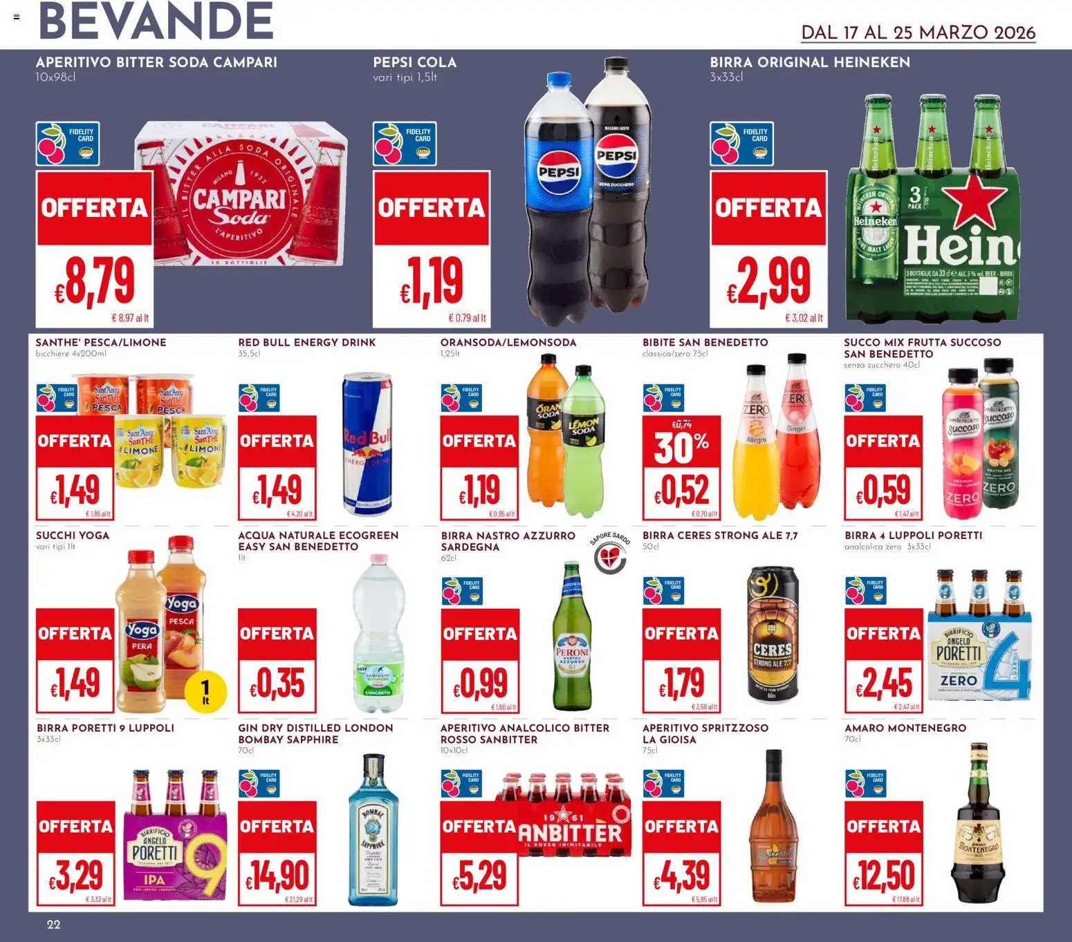 Volantino Pan del 17.03.2026 | Pagina: 22 | Prodotti: Acqua, Frutta, Limone, Pera