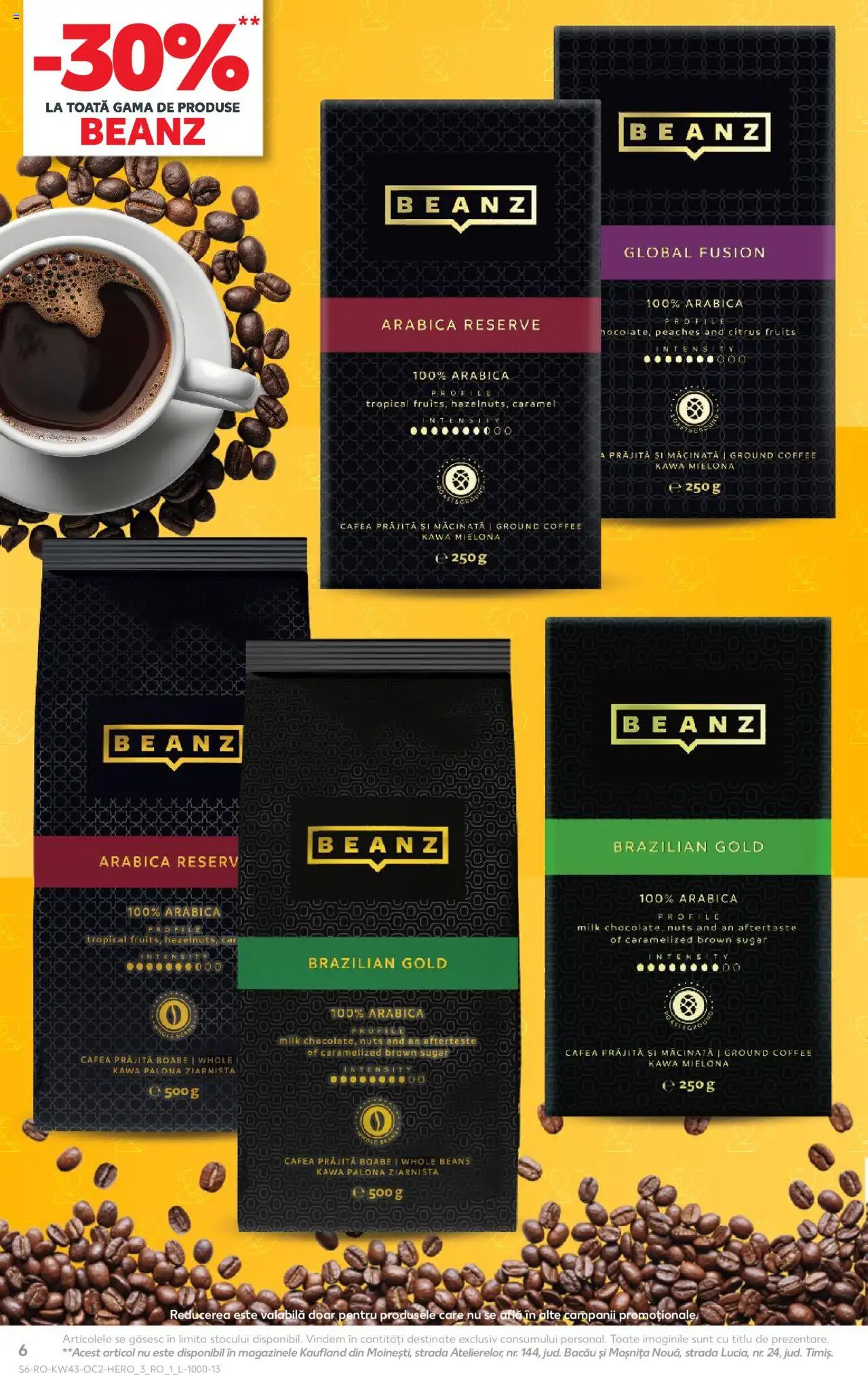 Noul catalog Kaufland – valabil de la 22.10.2025 | Pagină: 6 | Produse: Cafea