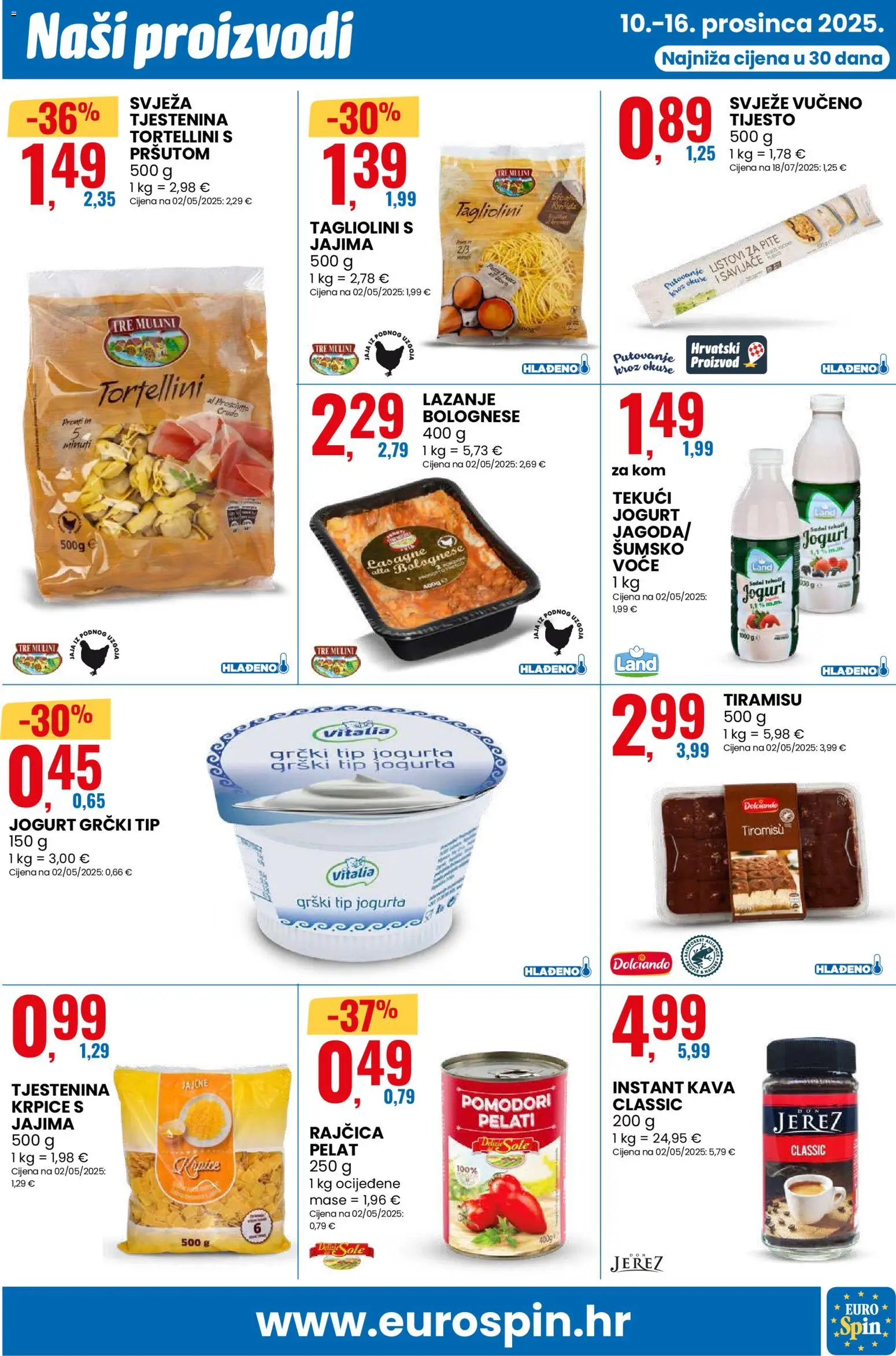 Eurospin katalog | vrijedi od 10.12.2025 | Stranica: 11 | Proizvodi: Lasagne, Jaja, Tjestenina, Rajčica