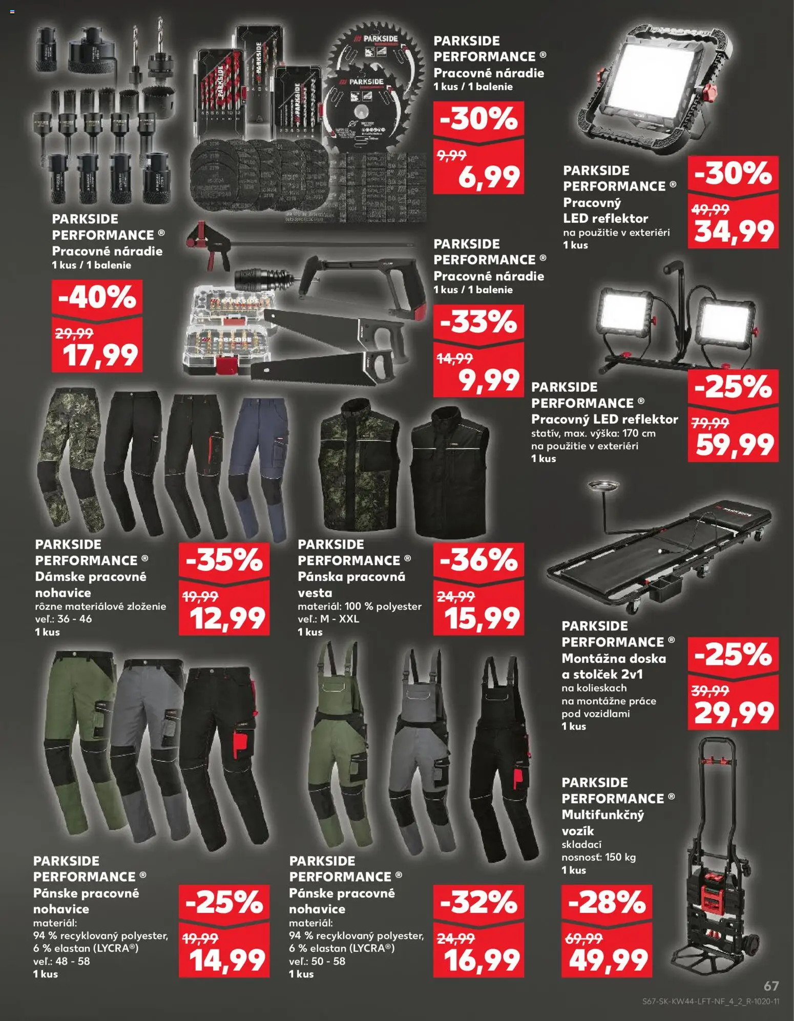 Nové Kaufland akcie – leták je platný od 30.10.2025 | Strana: 67 | Produkty: Led reflektor, Reflektor, Náradie, Parkside