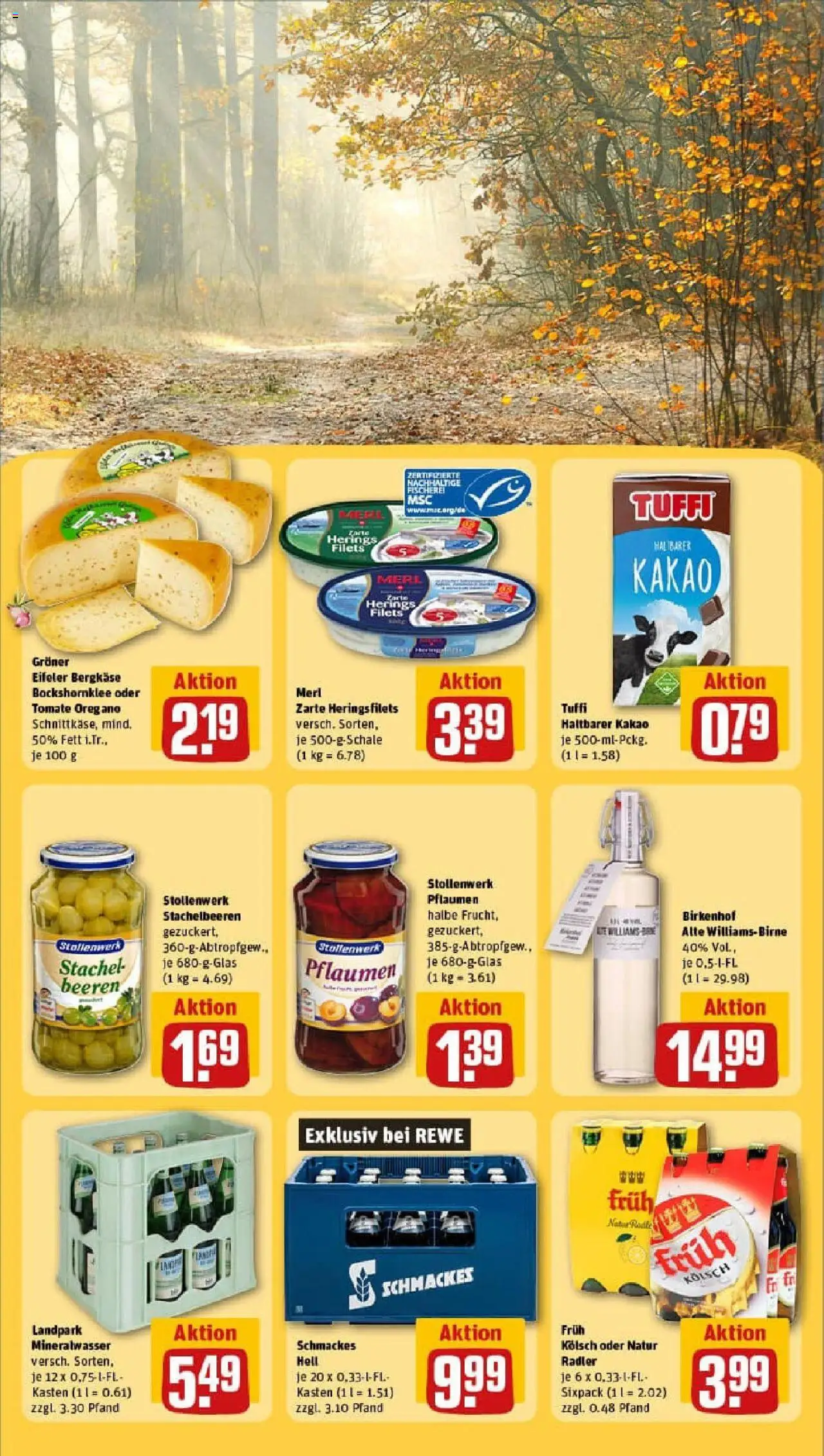 Rewe prospekt Köln	 – gültig ab 29.09.2025 | Seite: 23 | Produkte: Pflaumen, Mineralwasser, Radler
