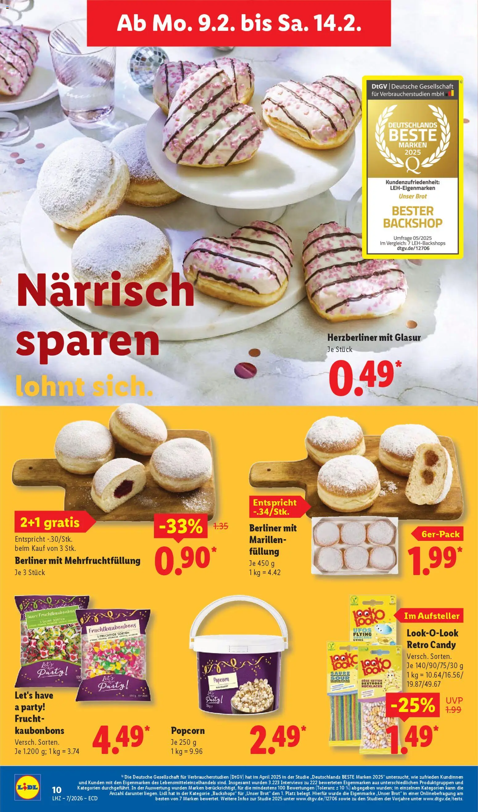 Lidl - Prospekt – gültig ab 09.02.2026 | Seite: 18 | Produkte: Berliner, Brot