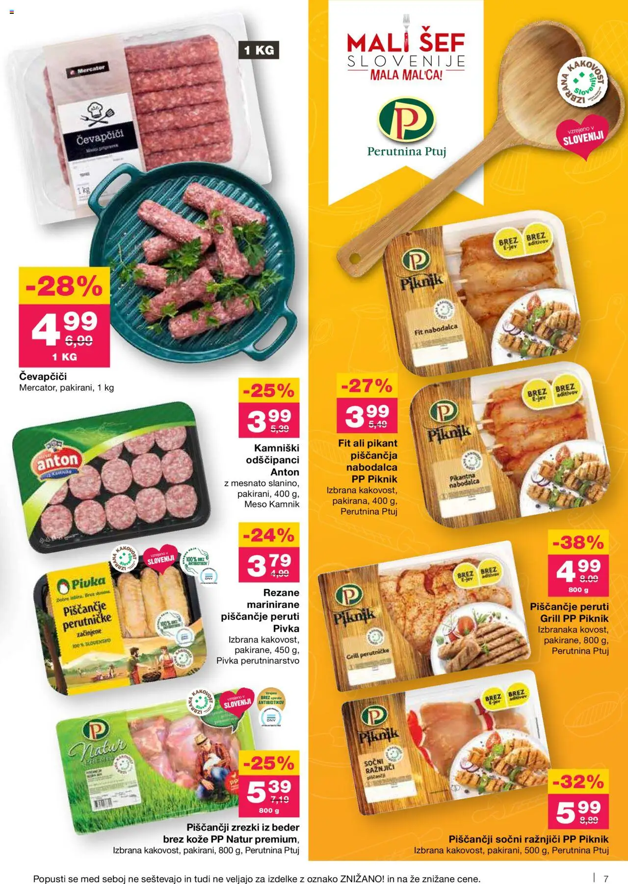 Mercator katalog │ velja od 12.06.2025 | Stran: 7 | Izdelki: Čevapčiči, Ražnjiči, Zrezki, Grill