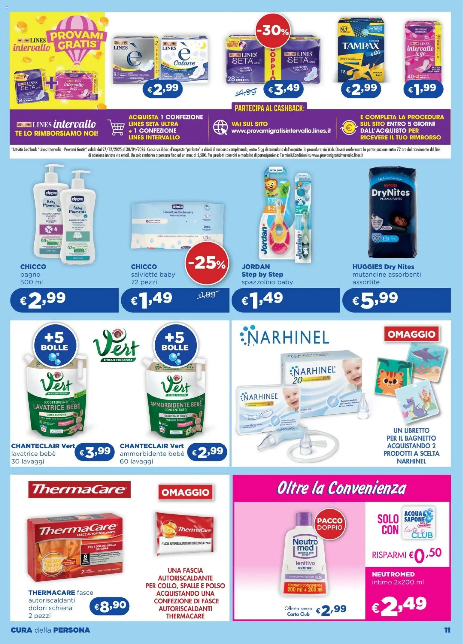 Volantino Acqua e Sapone del 26.02.2026 | Pagina: 11 | Prodotti: Ammorbidente, Tè, Intimo, Latte