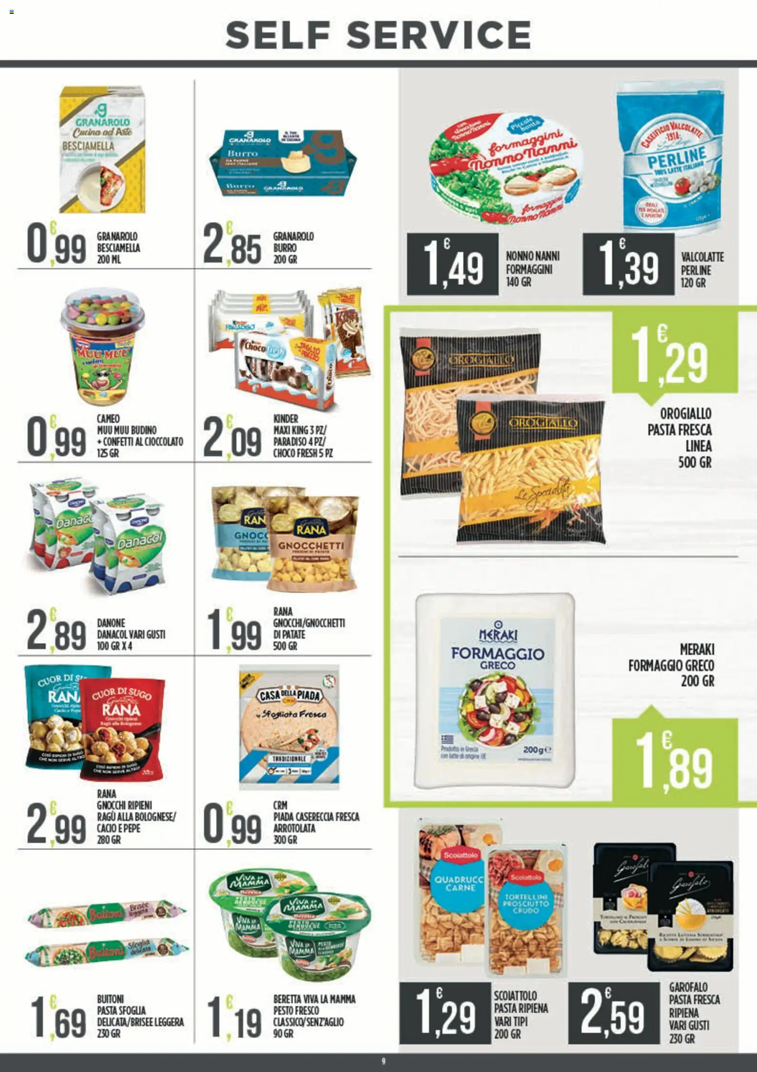 Volantino Euroesse del 07.04.2026 | Pagina: 9 | Prodotti: Pepe, Formaggio, Pesto, Sugo