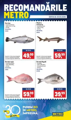 Ofertele Metro valabile de la 16.03.2026