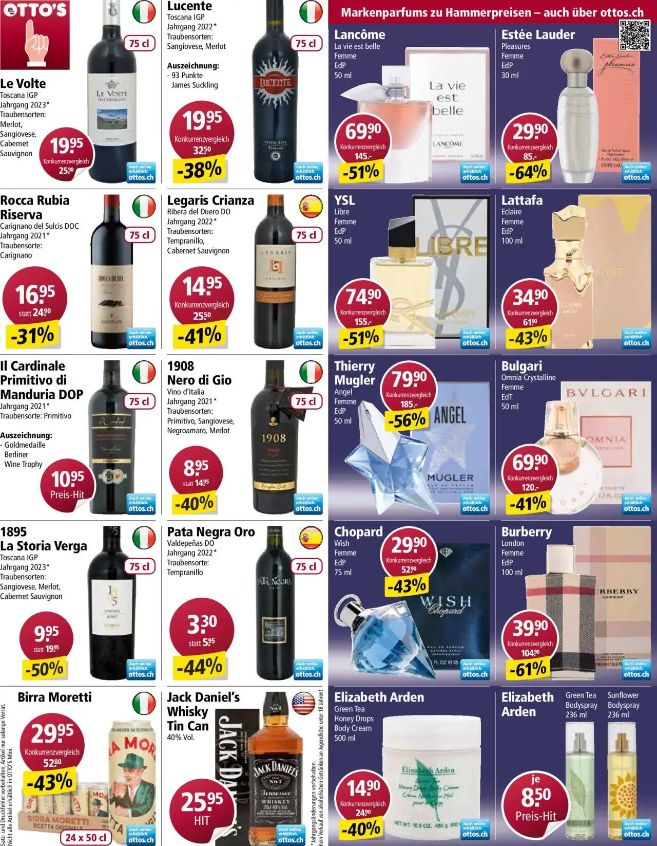 Otto's Aktionen – gültig ab 22.10.2025 | Seite: 24 | Produkte: Merlot, Body Cream, Whiskey