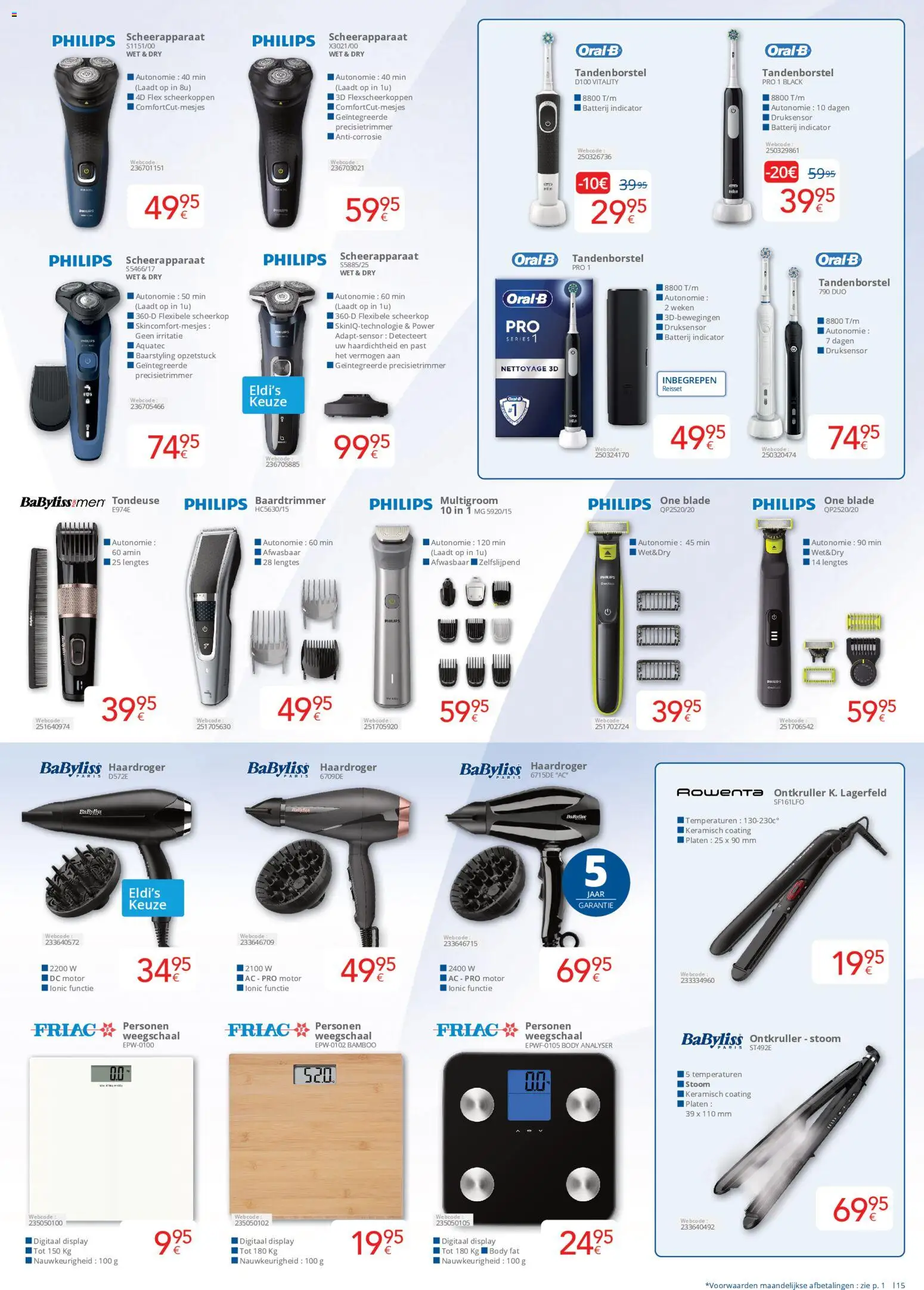 {H1} | Pagina: 15 | Producten: Platen, Batterij, Tandenborstel, Haardroger