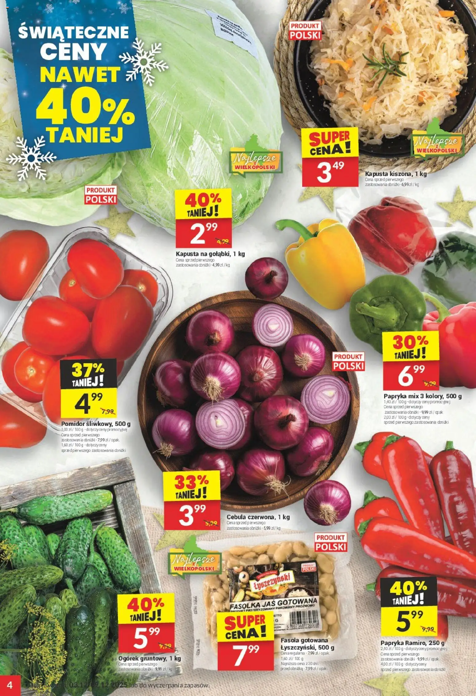Twój Market Gazetka od 03.12.2025 | Strona: 4 | Produkty: Kapusta, Papryka