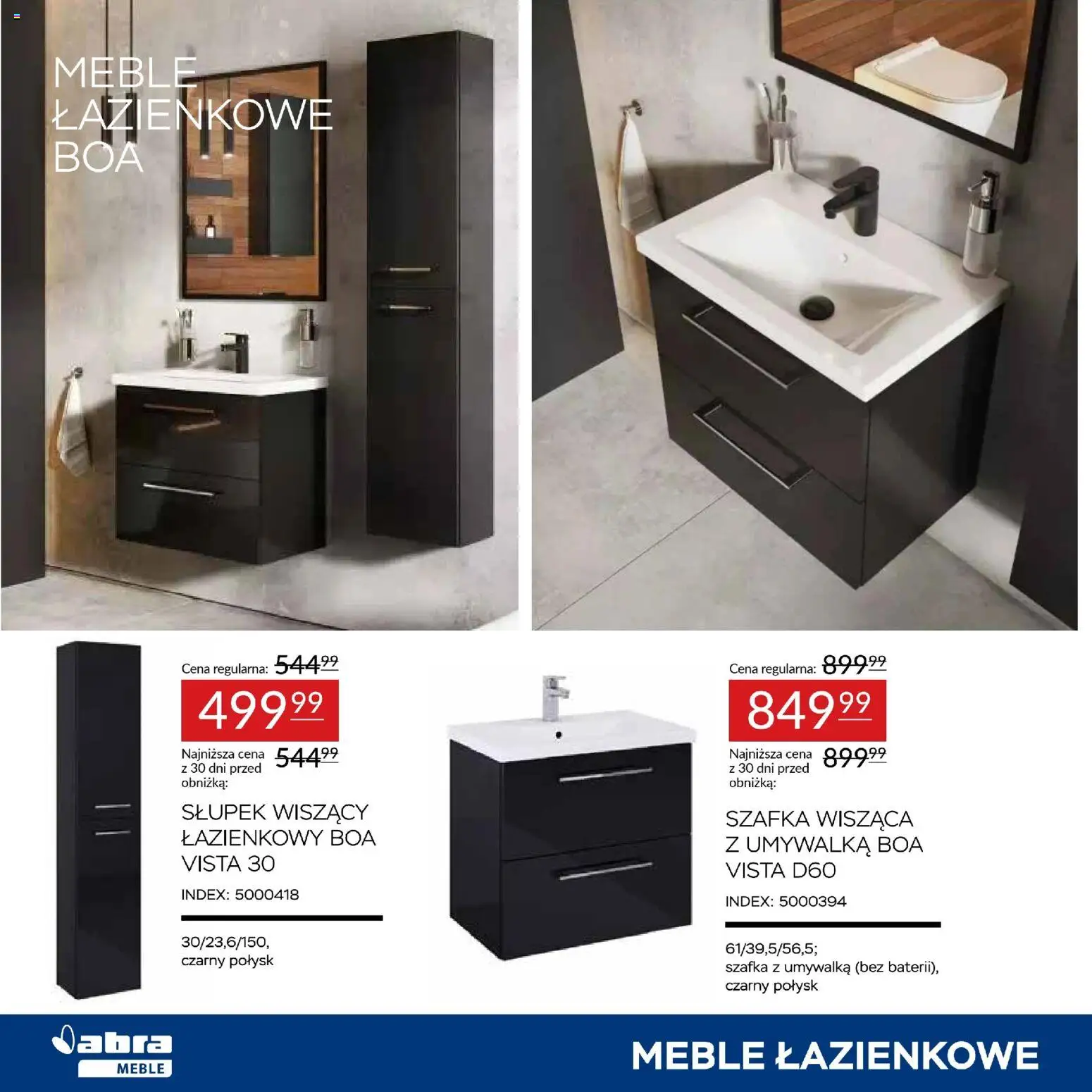 Abra meble Gazetka od 22.01.2026 | Strona: 4 | Produkty: Umywalka