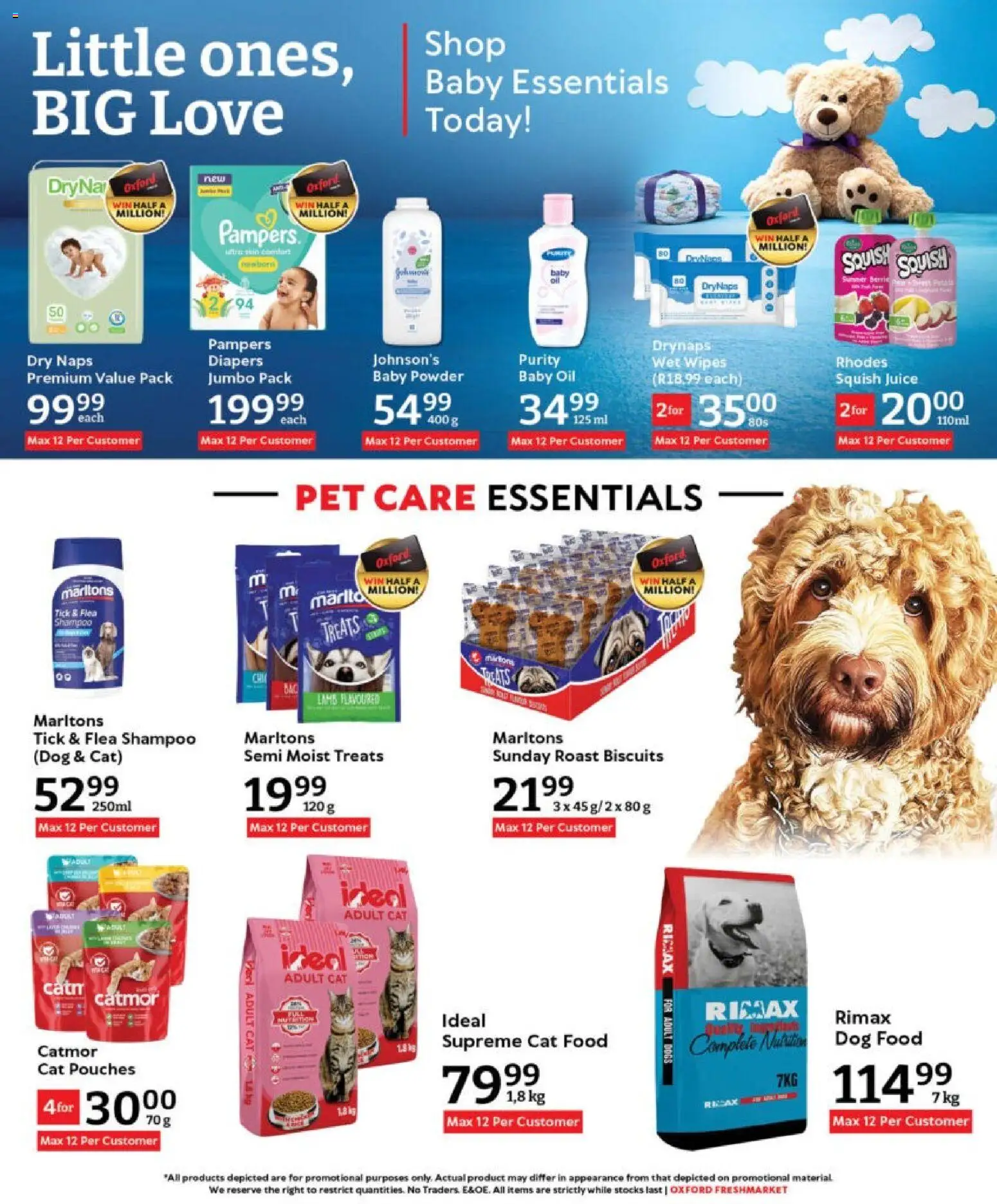 New Oxford Freshmarket catalogue – valid from 05.11.2025 | Page: 17 | Products: Oil, Juice, Cat food, Dog food