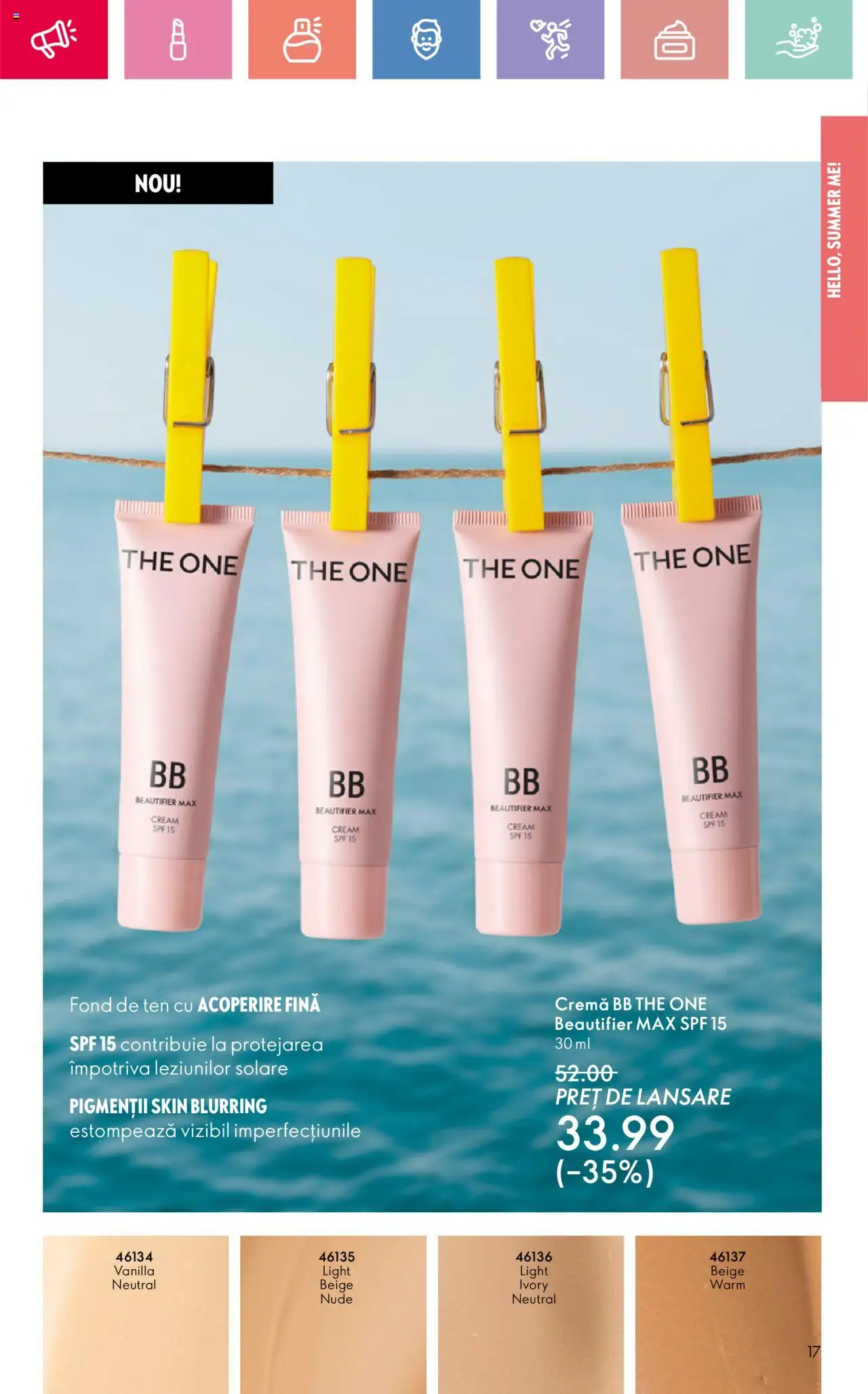 Oriflame catalog 10 2025 – valabil de la 06.07.2025 | Pagină: 17 | Produse: Fond de ten, Cremă