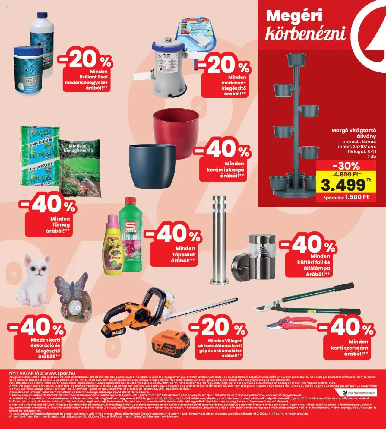 Interspar akciós ujság - amely érvényes a következő dátumtól: 26.06.2025 | Oldal: 21 | Termékek: Szőlő, Virágtartó, Tápoldat, Virágtartó állvány