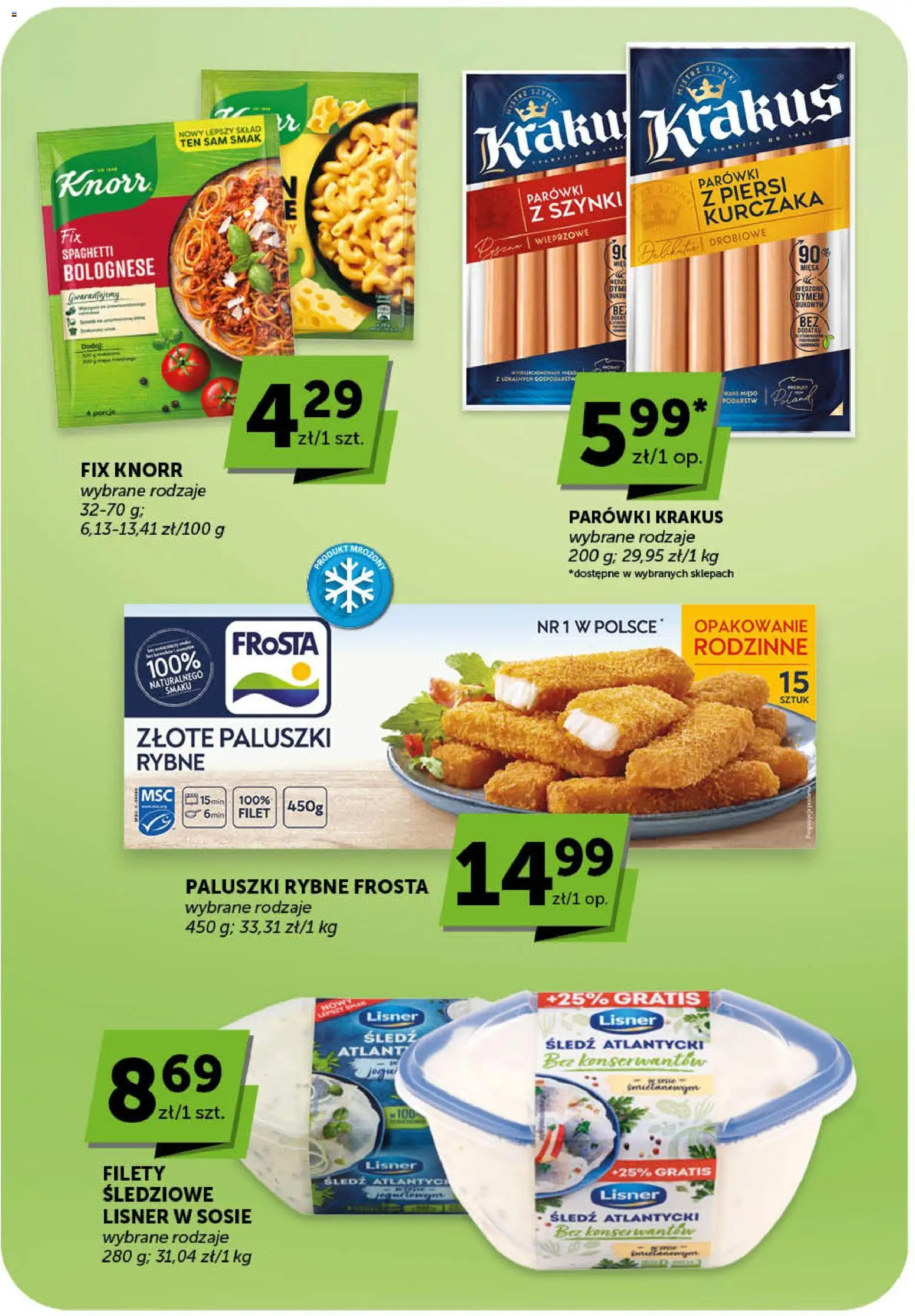 ABC gazetka - Market od 30.04.2026 | Strona: 19 | Produkty: Piersi, Śledź, Parówki, Paluszki rybne