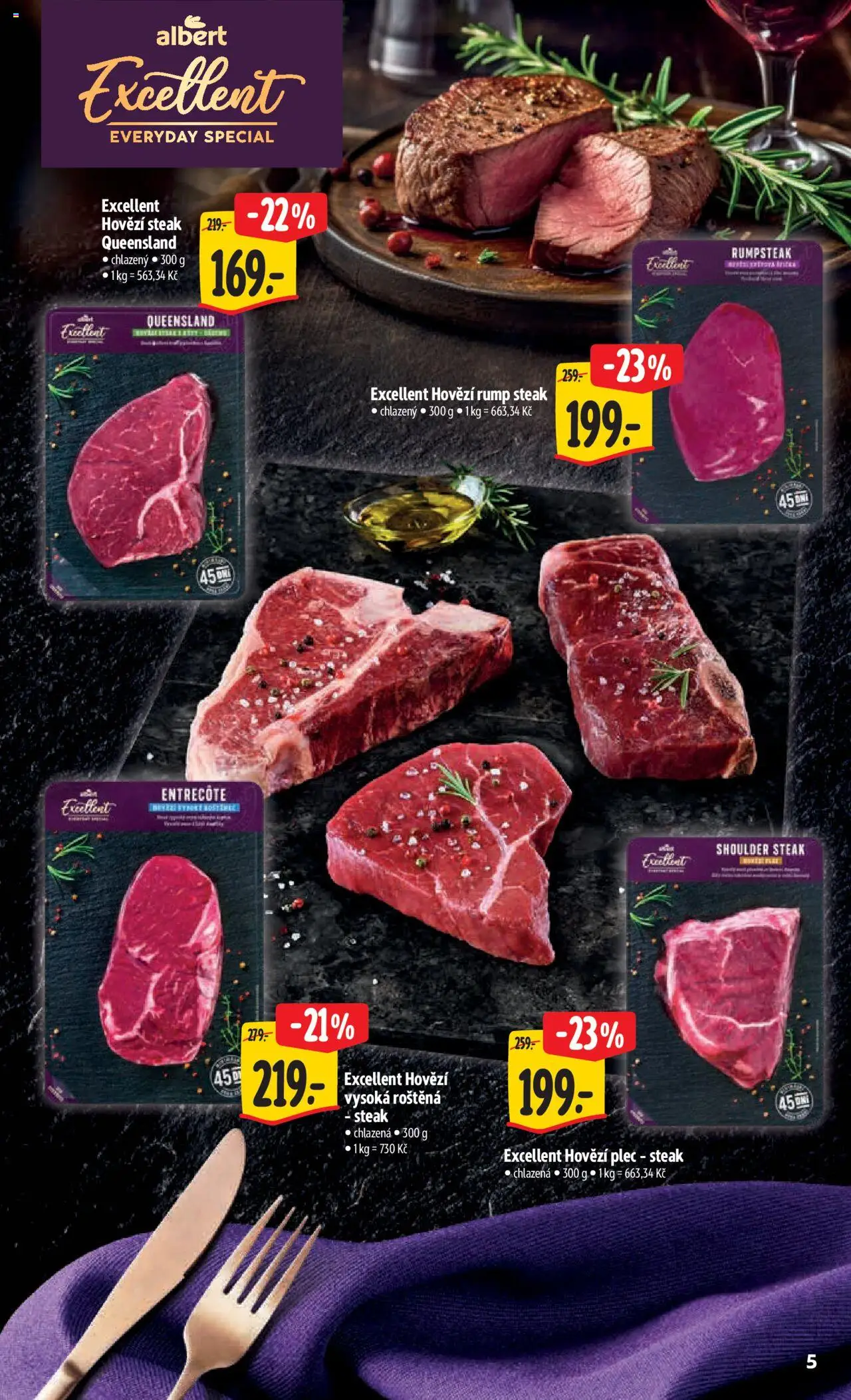 Albert leták - Strakonice od 10.09.2025 | Strana: 9 | Produkty: Rumpsteak, Hovězí, Hovězí steak, Steak